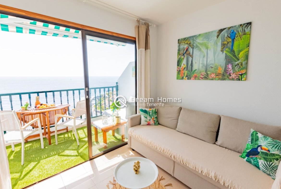 Santiago Beach Studio Apartment, Puerto de Santiago Living Room Real Estate Dream Homes Tenerife