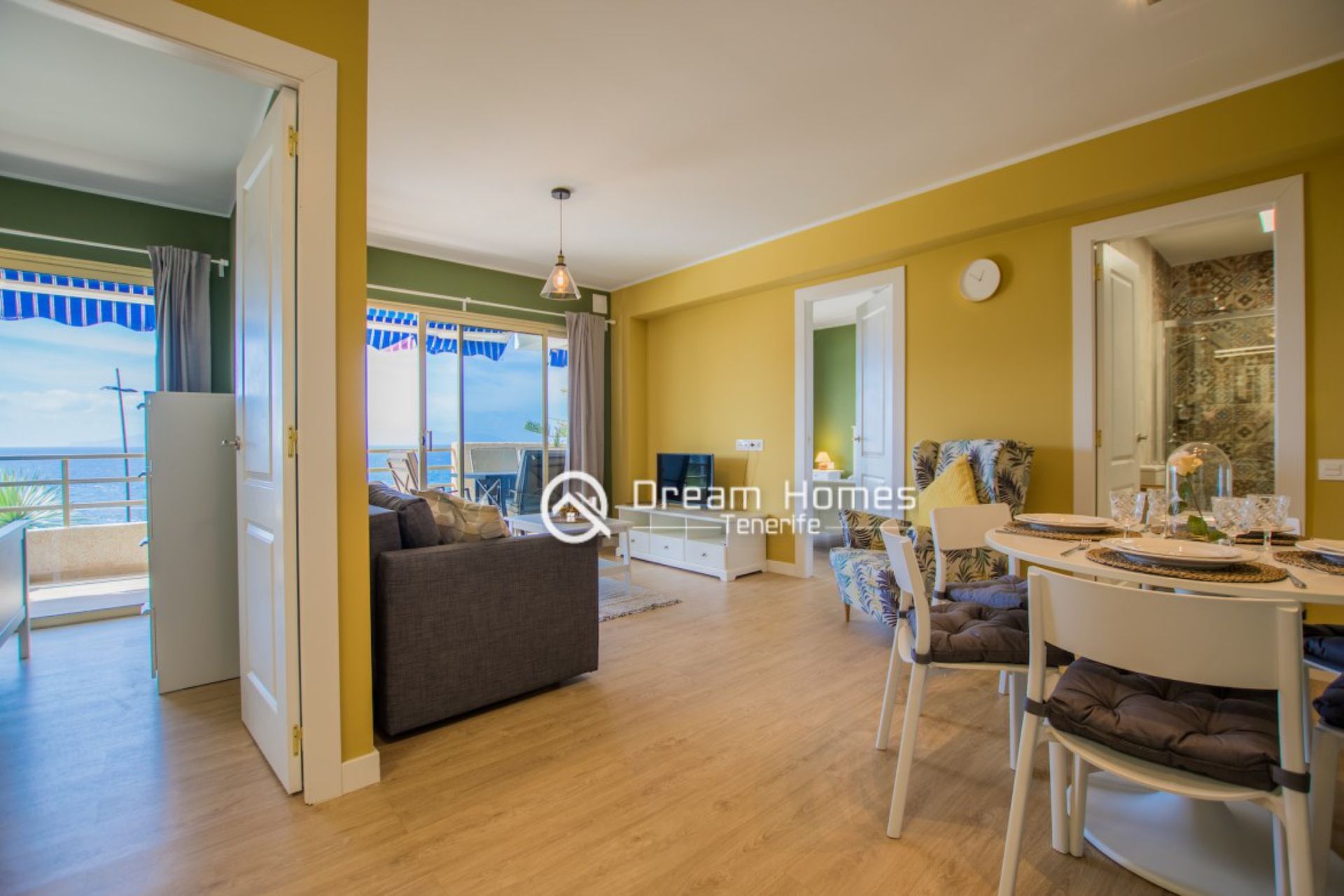 Holiday-Rent-Playa-de-Arena-2-bedroom-Tenerife-Large-Terrace-Ocean-View-Modern-Swimming-Pool5 Bahia Varadero Two Bedroom Apartment, Puerto de Santiago Living Room Real Estate Dream Homes Tenerife