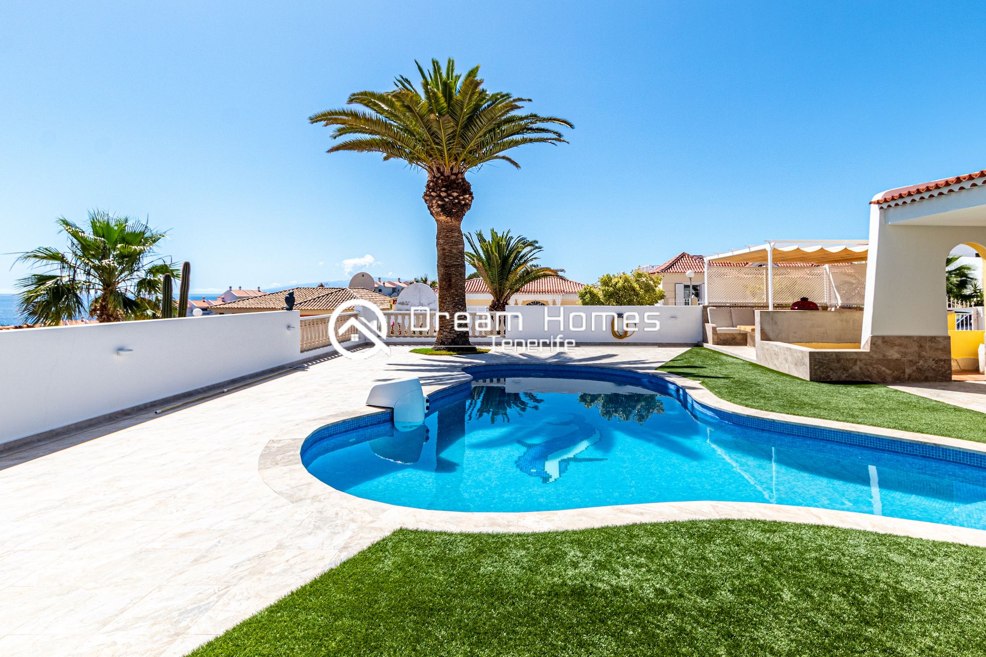Blue Dream Villa With Private Pool Swimming Pool Real Estate Dream Homes Tenerife