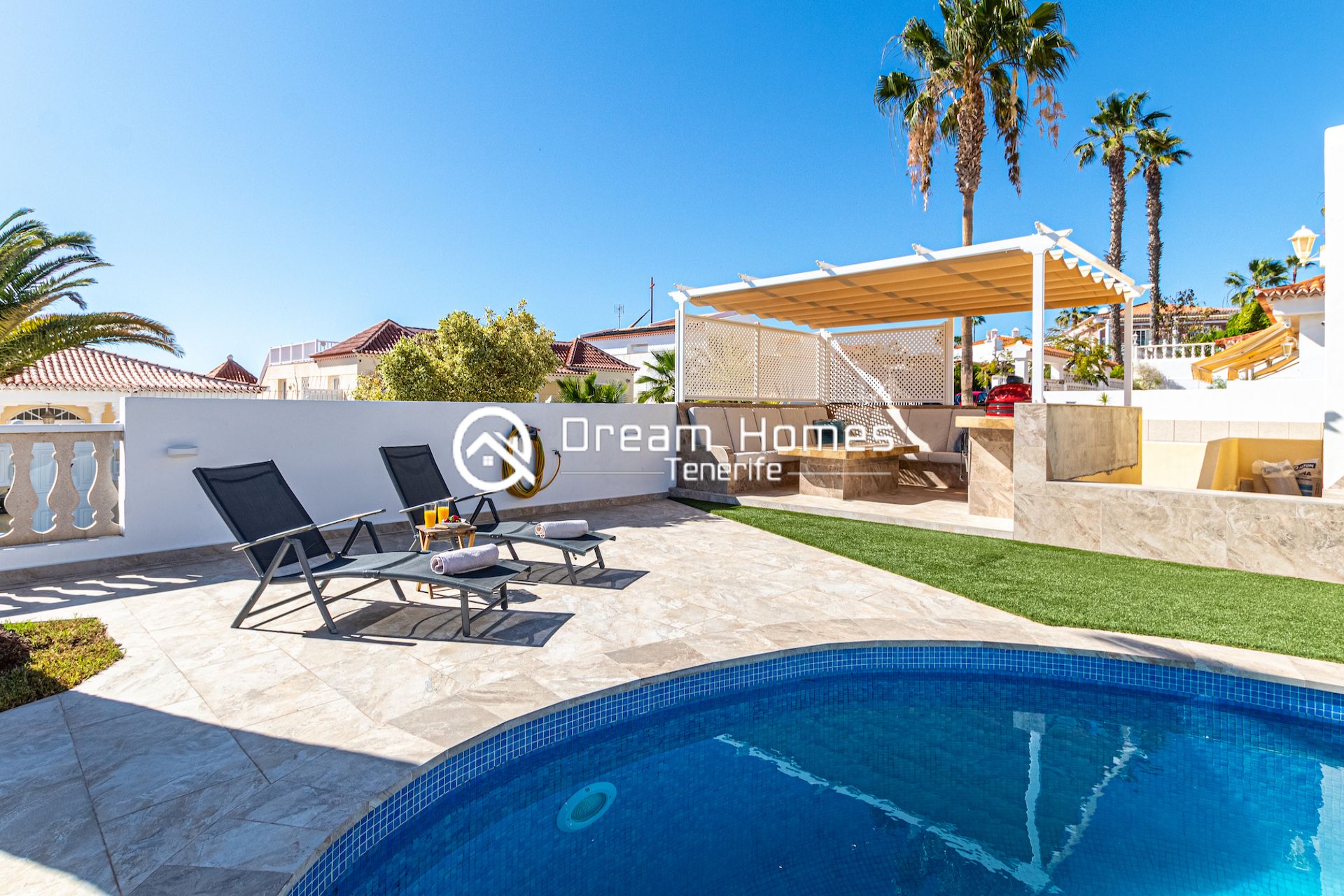 Blue Dream Villa With Private Pool Swimming Pool Real Estate Dream Homes Tenerife