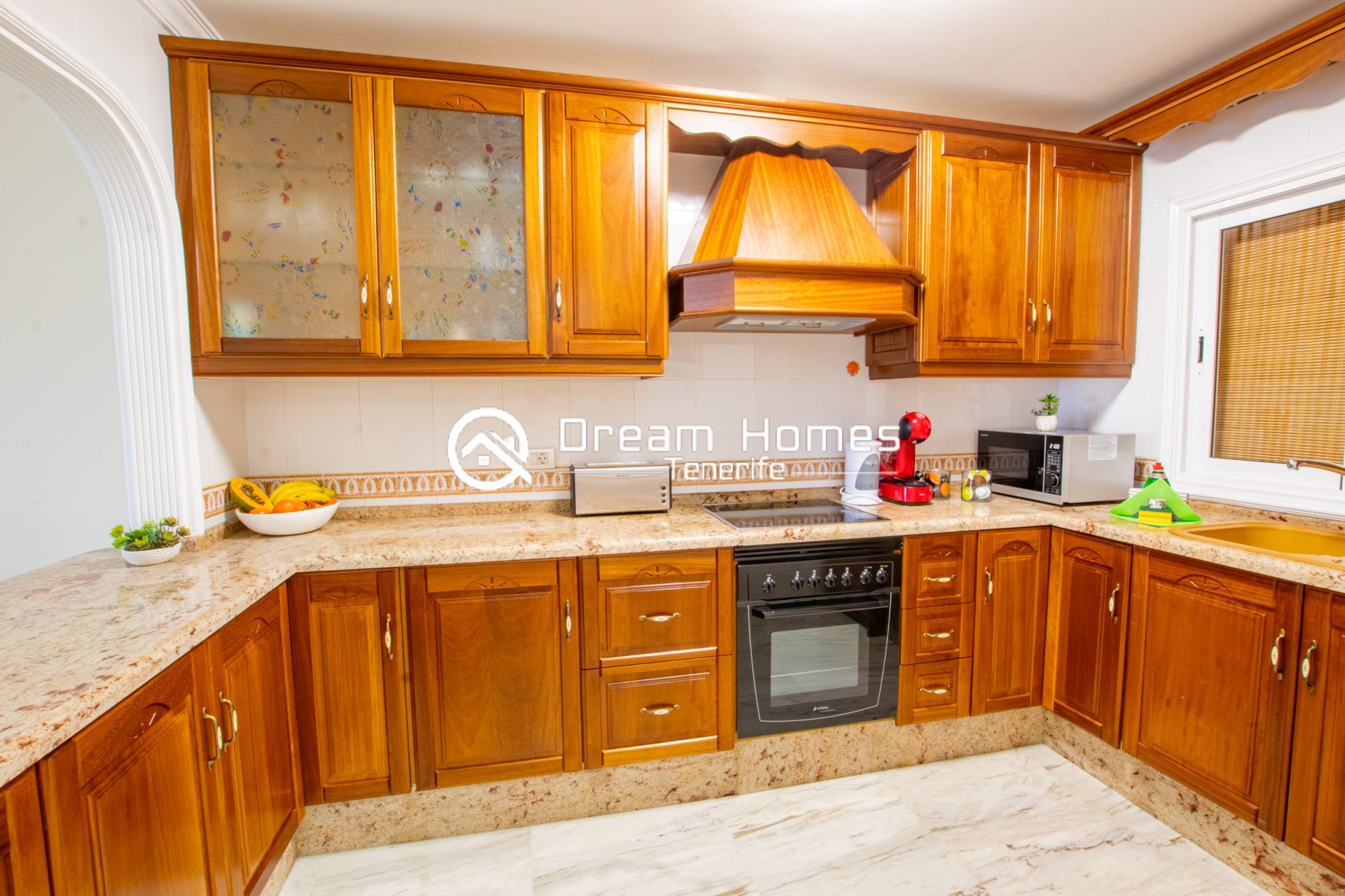 Spacious and Beautiful 3 Bedroom Apartment in the heart of Puerto de Santiago Kitchen Real Estate Dream Homes Tenerife