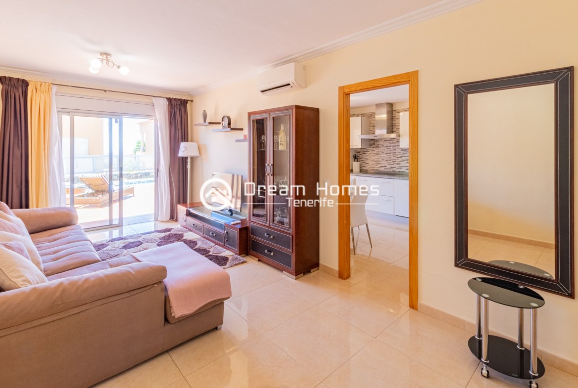 Holiday Home with Private Pool Living Room Real Estate Dream Homes Tenerife