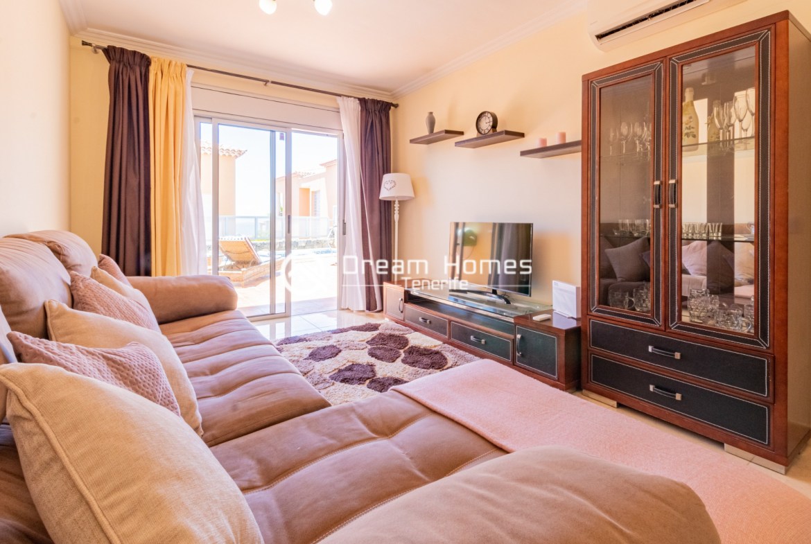 Holiday Home with Private Pool Living Room Real Estate Dream Homes Tenerife
