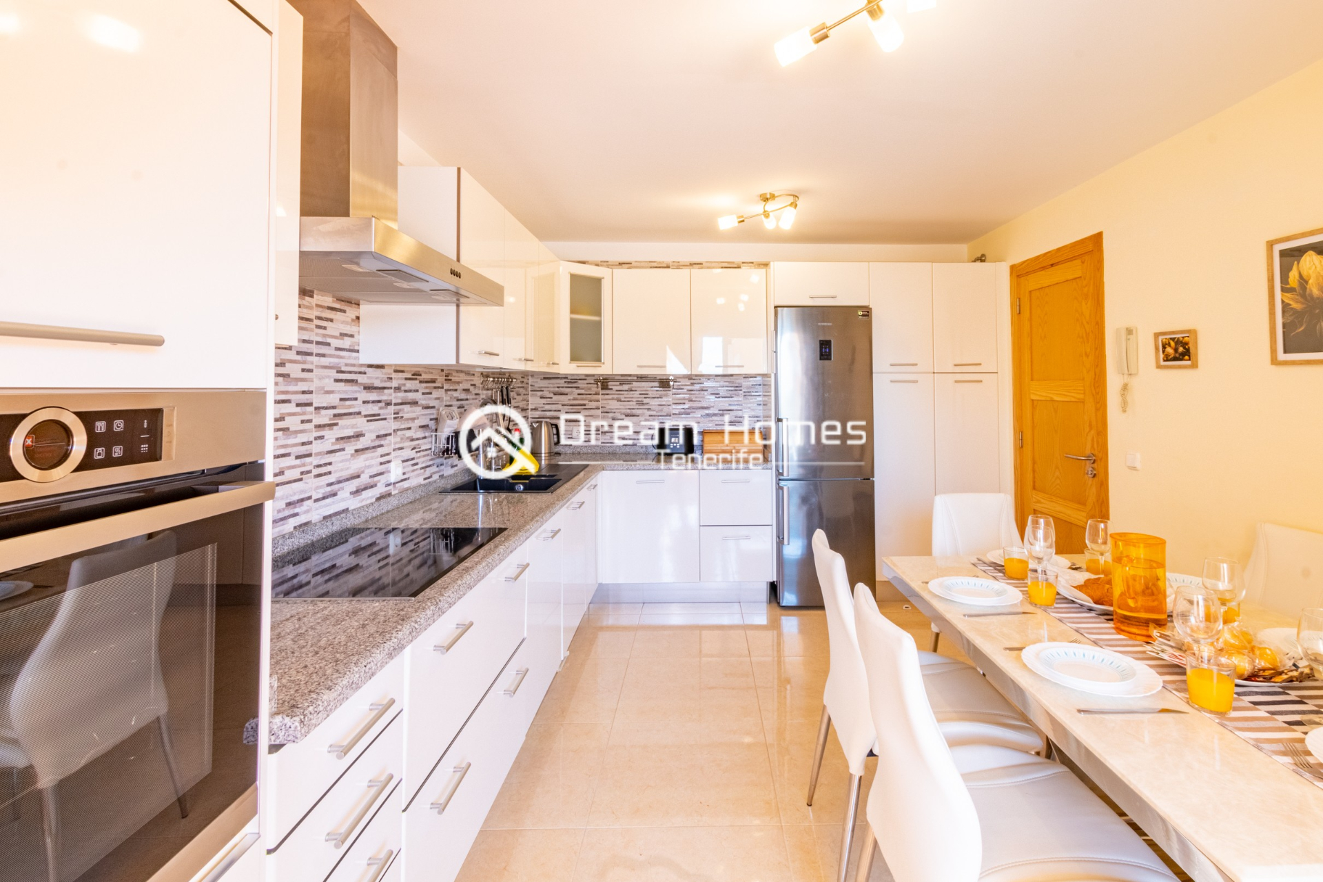 Holiday Home with Private Pool Kitchen Real Estate Dream Homes Tenerife