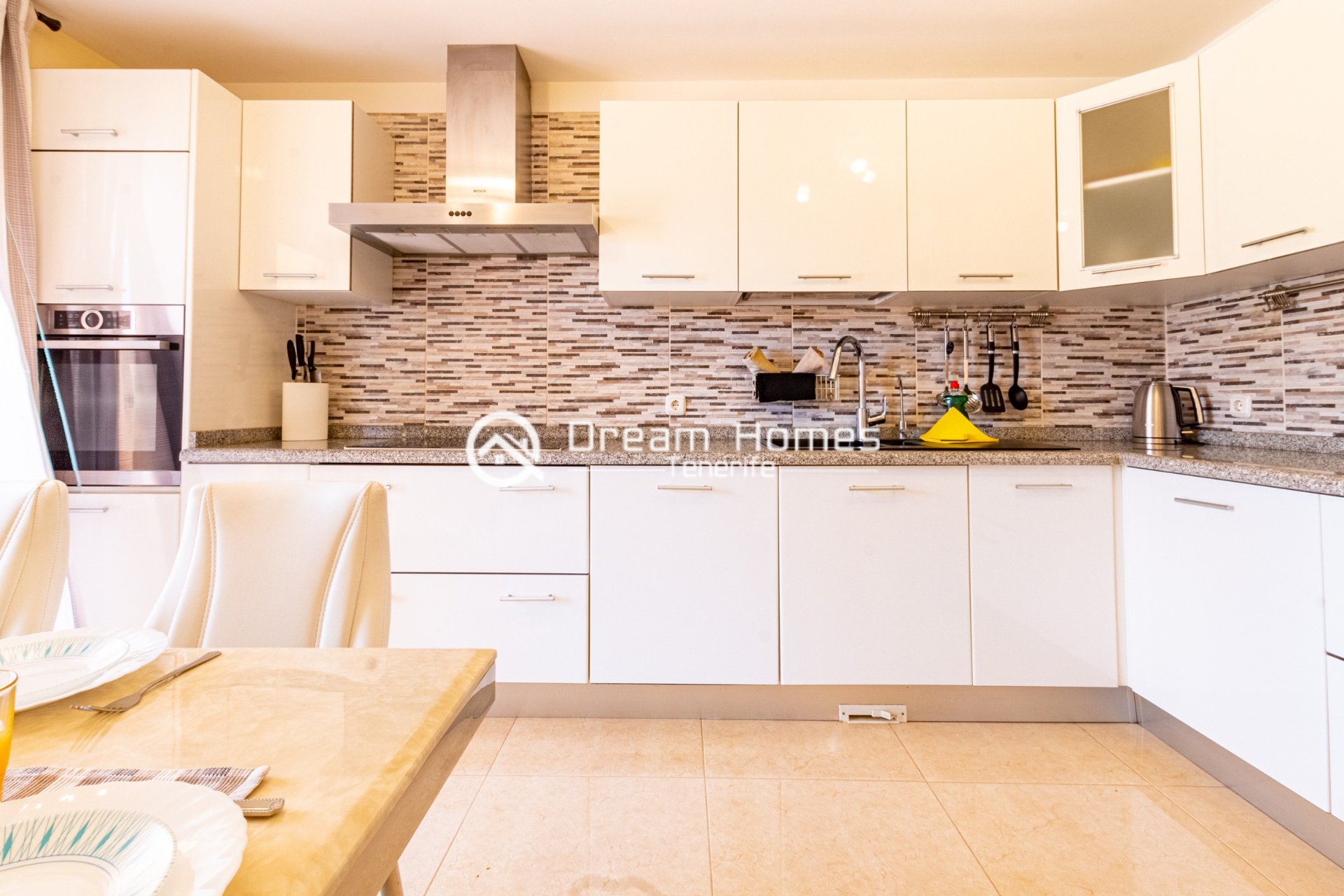 Holiday Home with Private Pool Kitchen Real Estate Dream Homes Tenerife