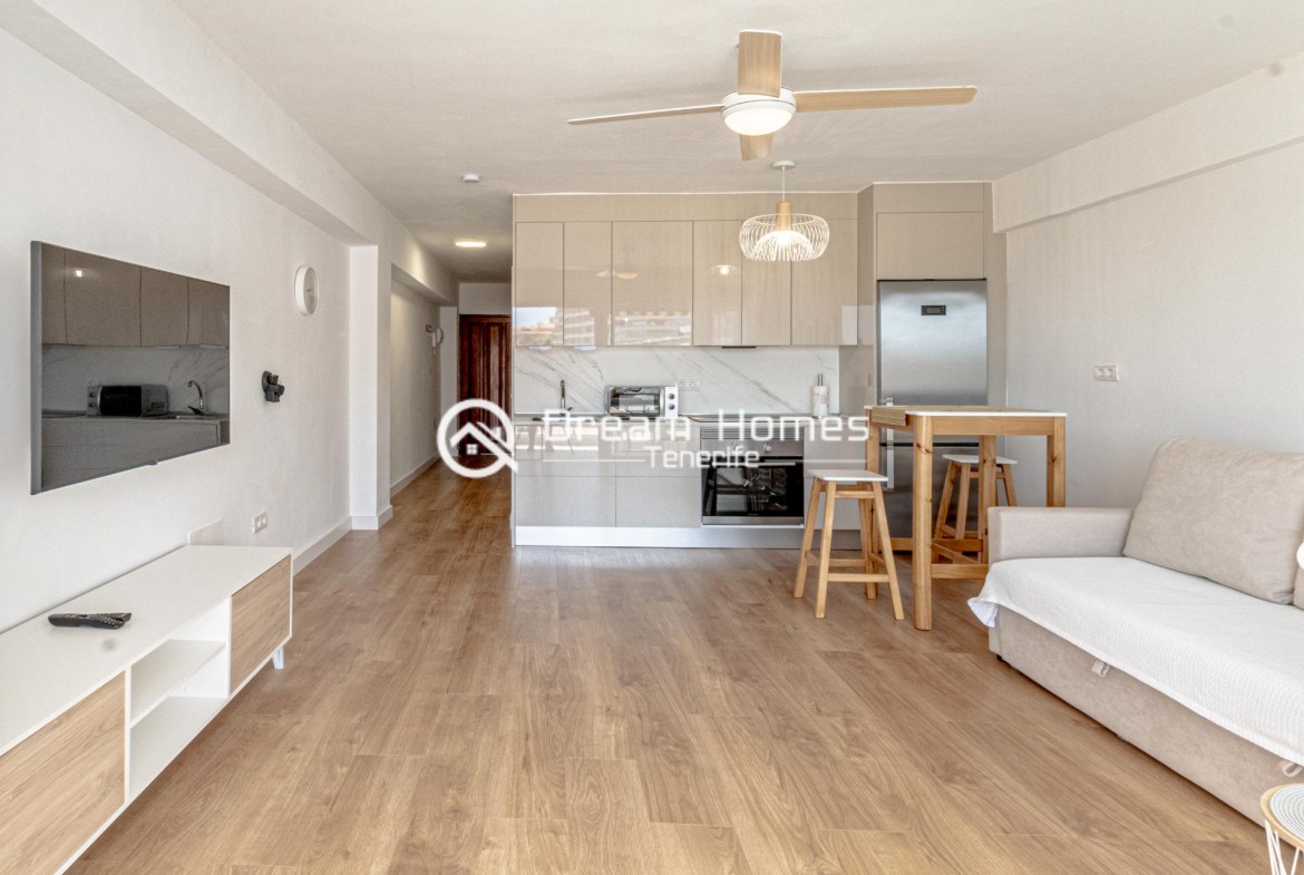 Beachfront Gem One Bedroom Apartment in Puerto de Santiago Living Room Real Estate Dream Homes Tenerife