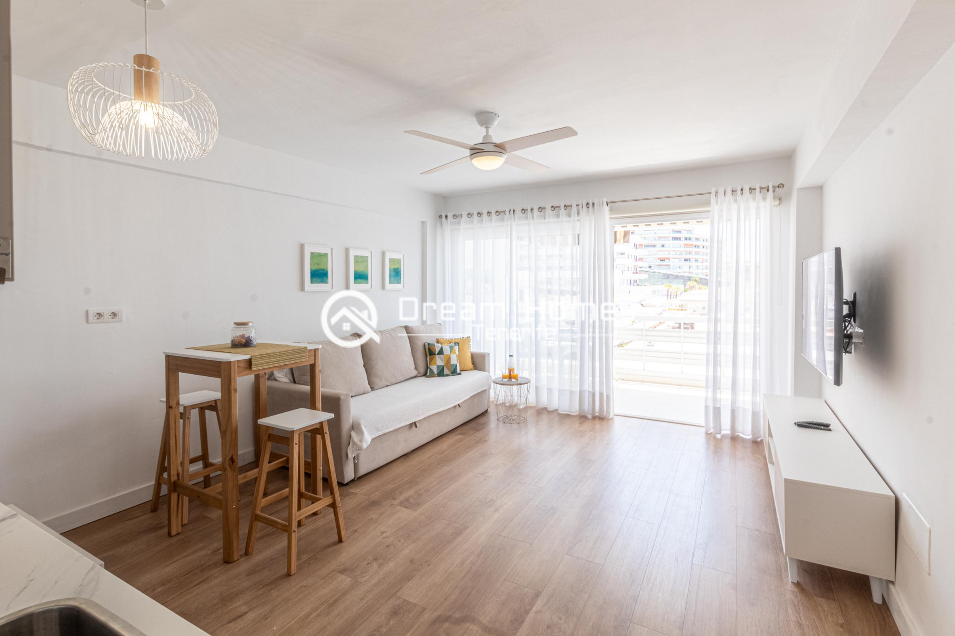 Beachfront Gem One Bedroom Apartment in Puerto de Santiago Living Room Real Estate Dream Homes Tenerife