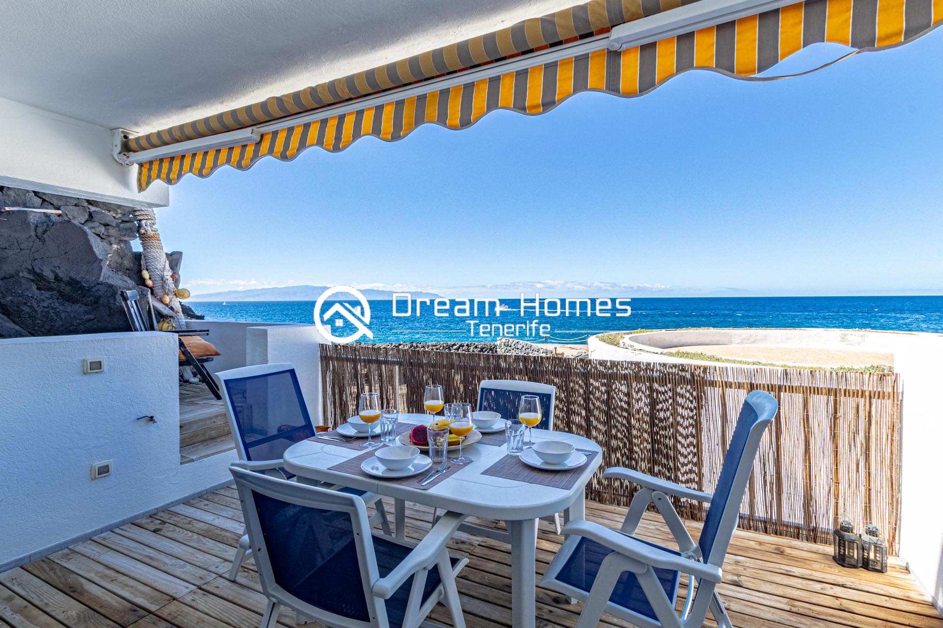 Oceanfront Oasis Two Bedroom Apartment in Los Gigantes Terrace Real Estate Dream Homes Tenerife