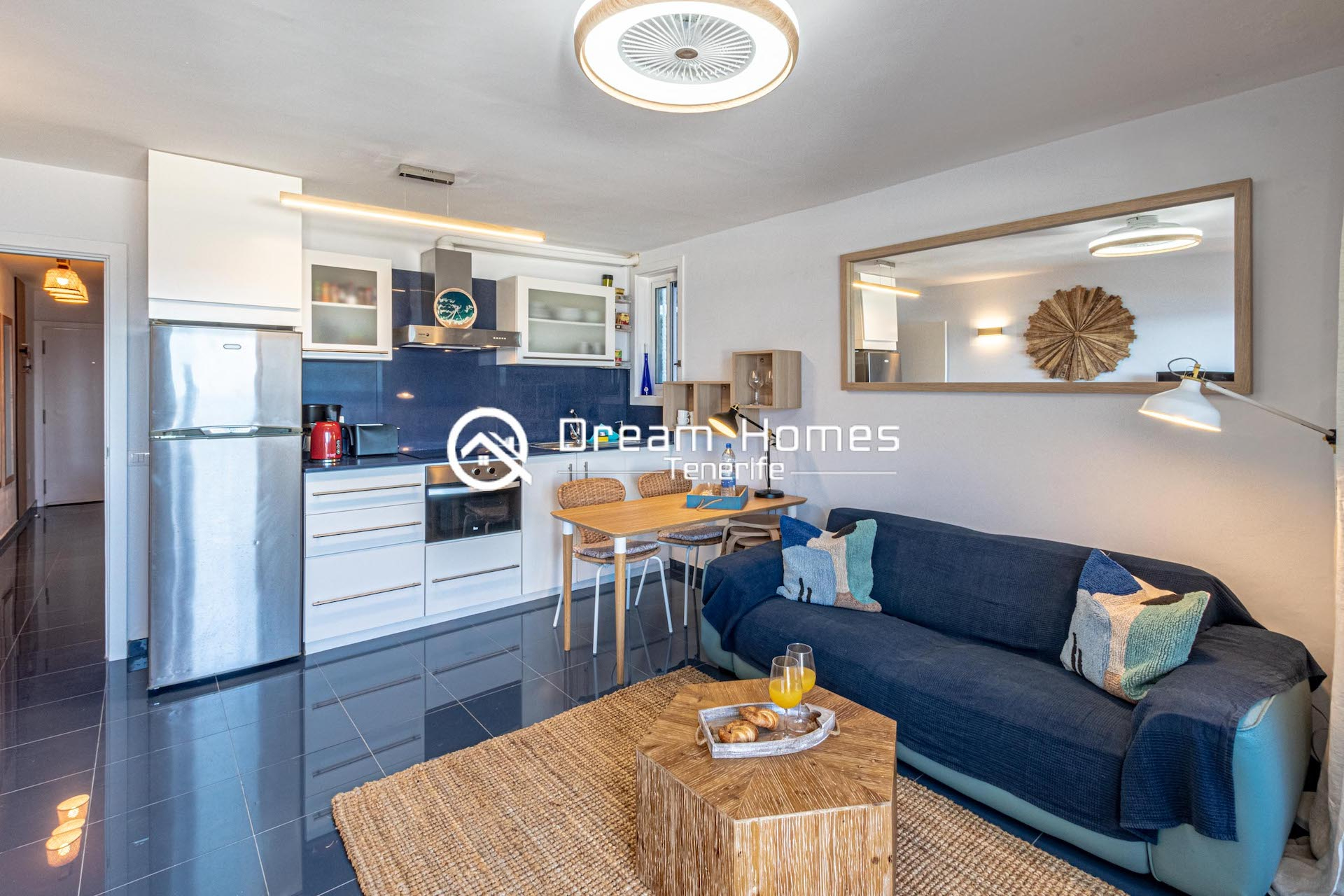 Oceanfront Oasis Two Bedroom Apartment in Los Gigantes Living Room Real Estate Dream Homes Tenerife
