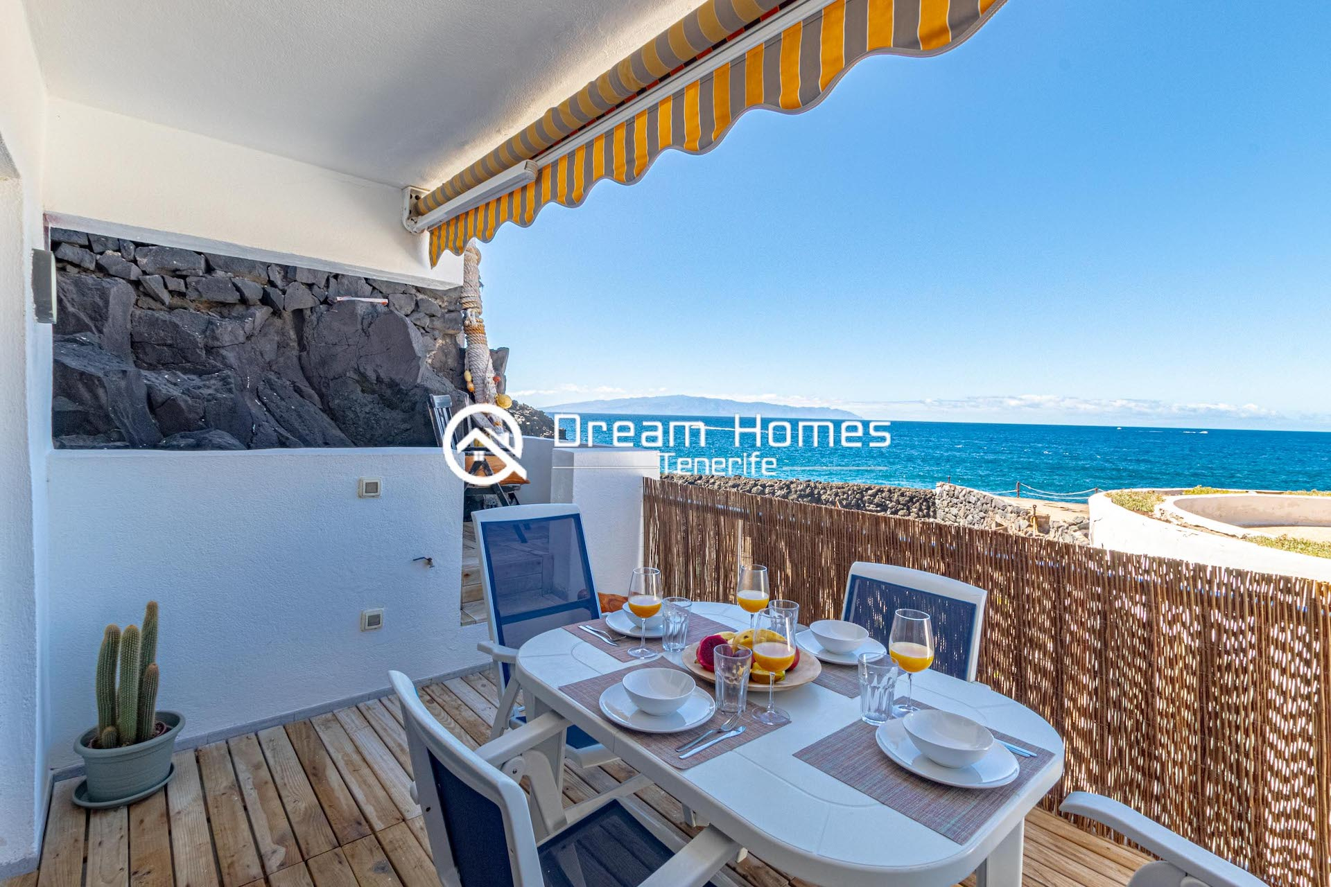 Oceanfront Oasis Two Bedroom Apartment in Los Gigantes Terrace Real Estate Dream Homes Tenerife