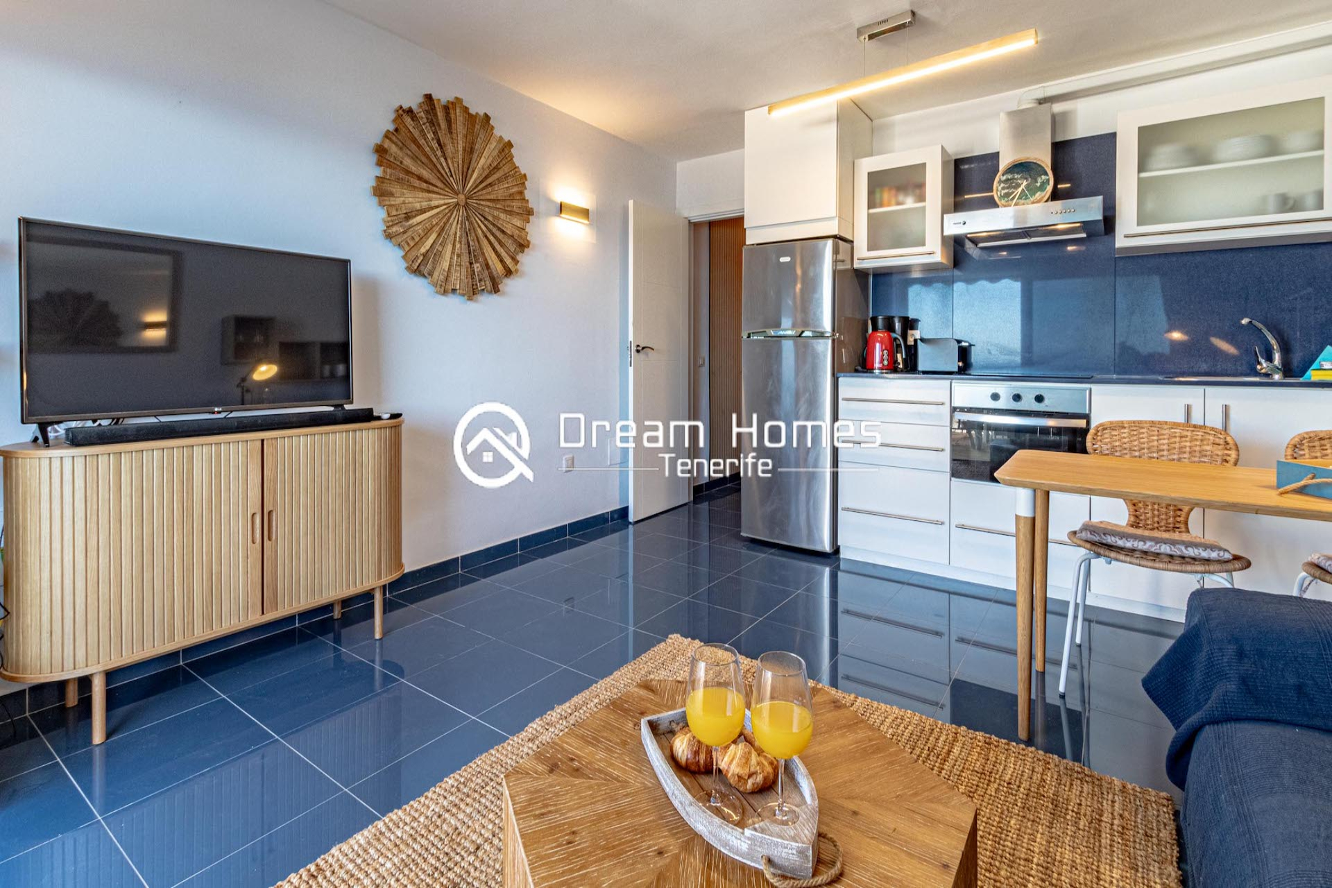 Oceanfront Oasis Two Bedroom Apartment in Los Gigantes Living Room Real Estate Dream Homes Tenerife