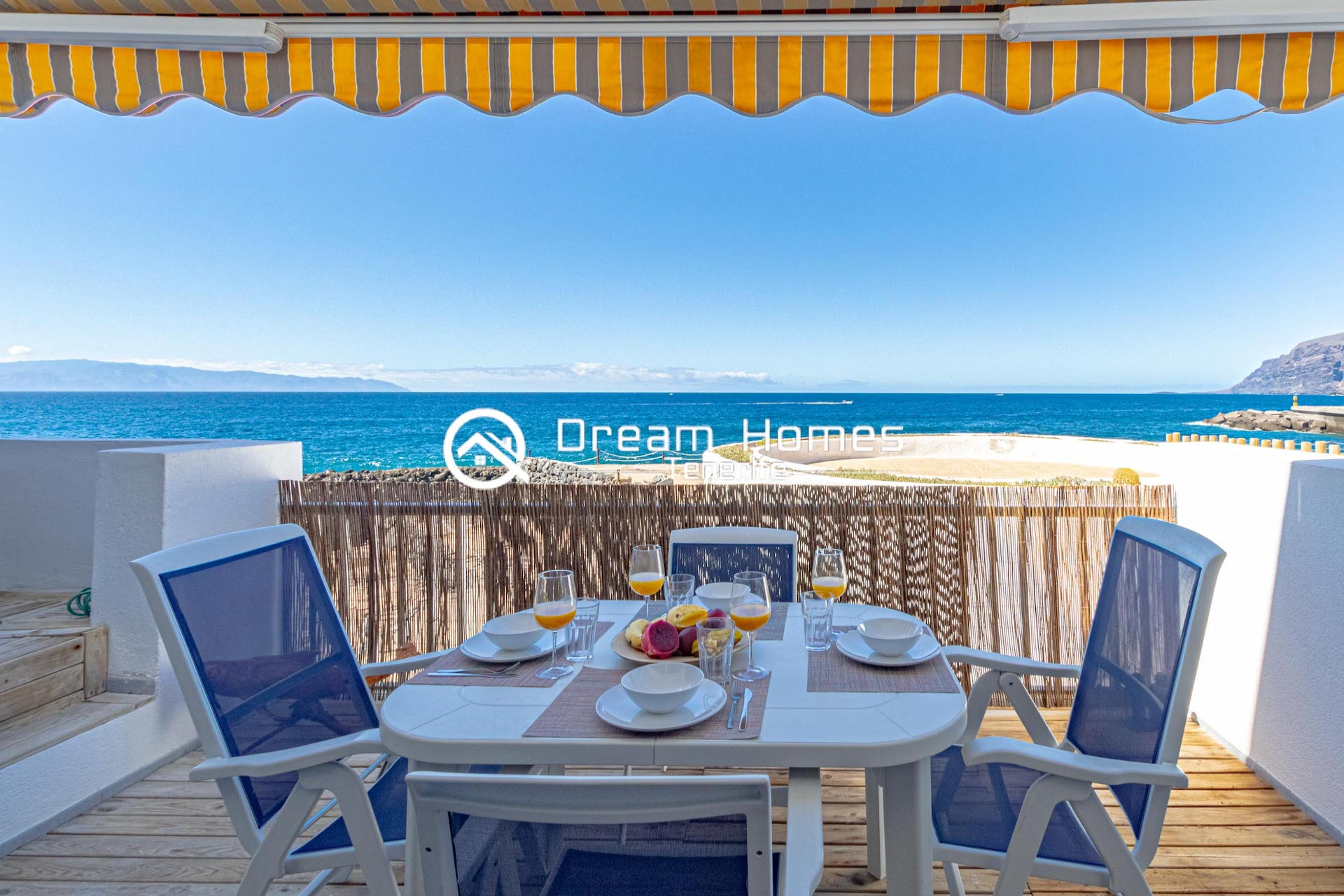 Oceanfront Oasis Two Bedroom Apartment in Los Gigantes Terrace Real Estate Dream Homes Tenerife