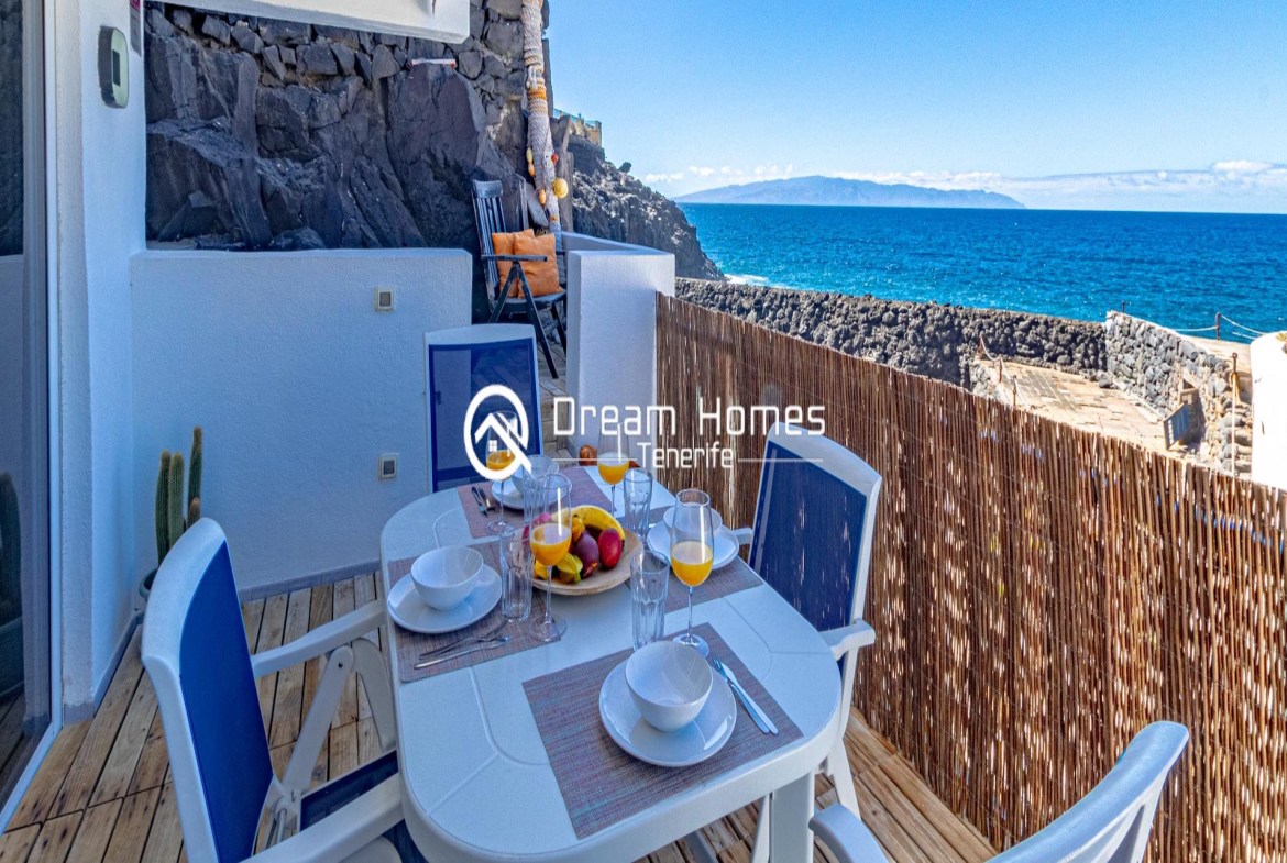 Oceanfront Oasis Two Bedroom Apartment in Los Gigantes Terrace Real Estate Dream Homes Tenerife