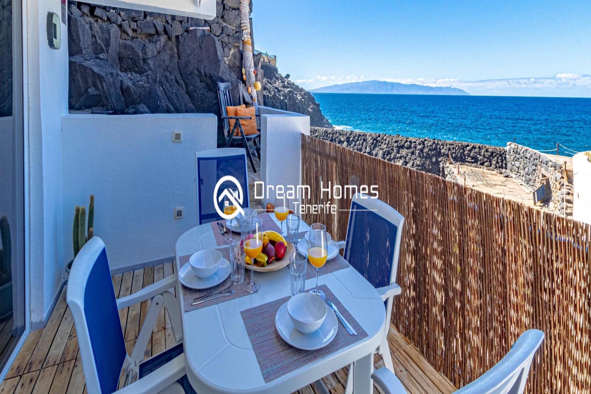 Oceanfront Oasis Two Bedroom Apartment in Los Gigantes Terrace Real Estate Dream Homes Tenerife