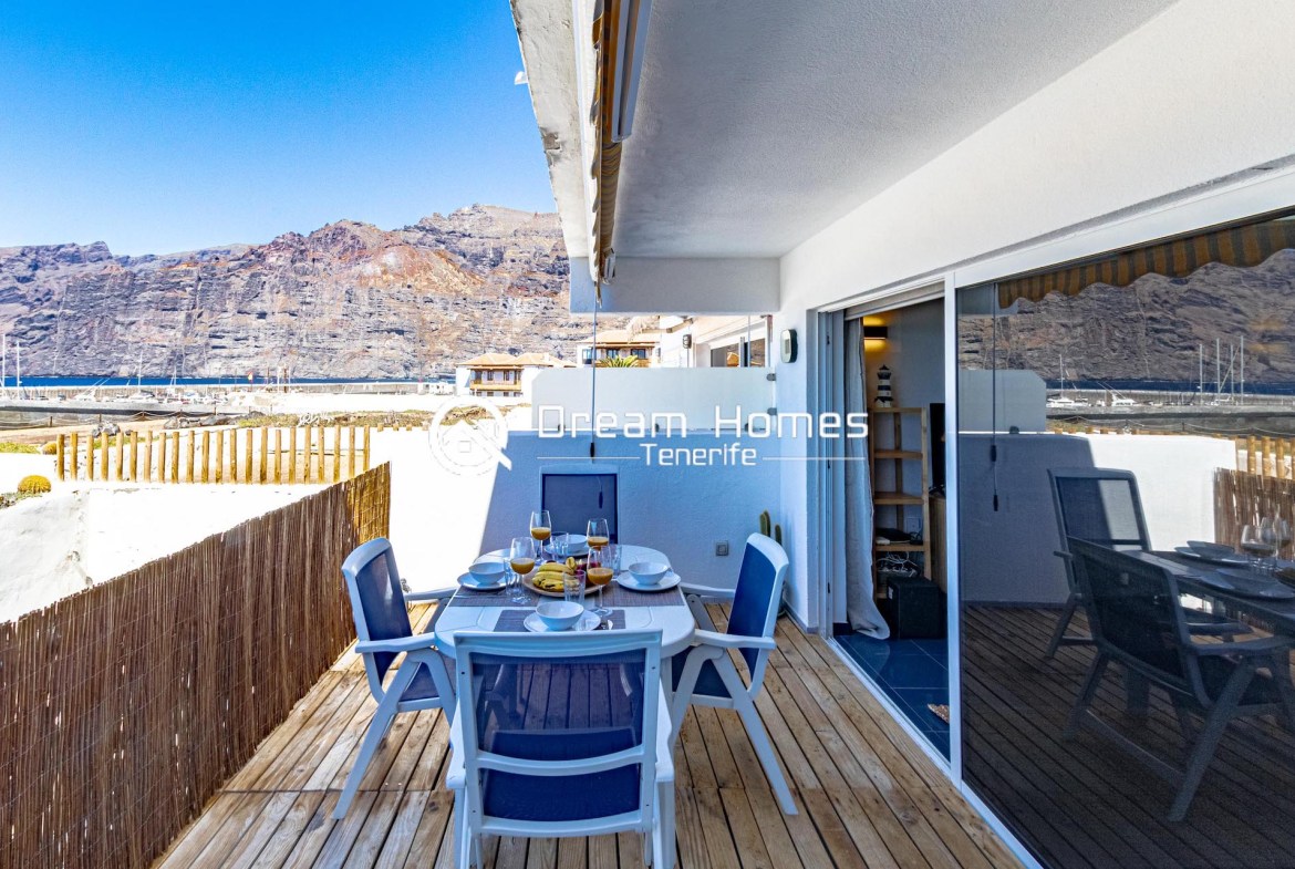 Oceanfront Oasis Two Bedroom Apartment in Los Gigantes Terrace Real Estate Dream Homes Tenerife