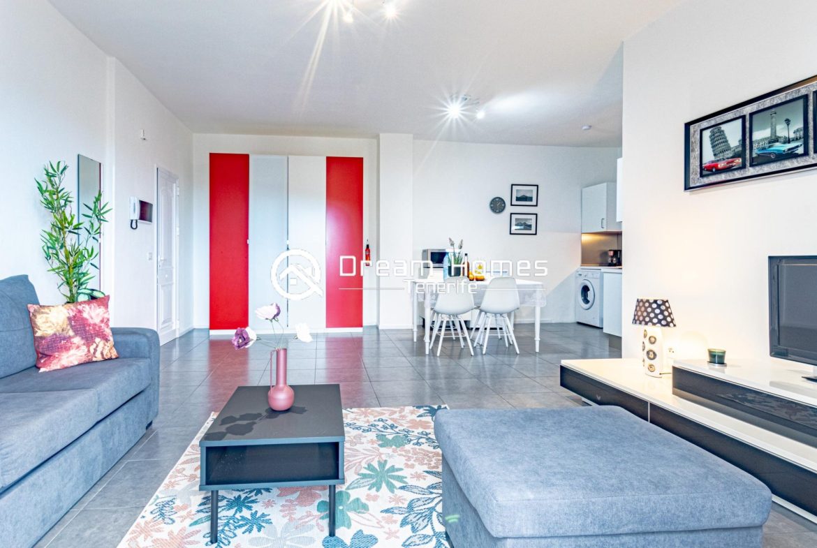 Modern and Charming One Bedroom Apartment in Adeje Living Room Real Estate Dream Homes Tenerife