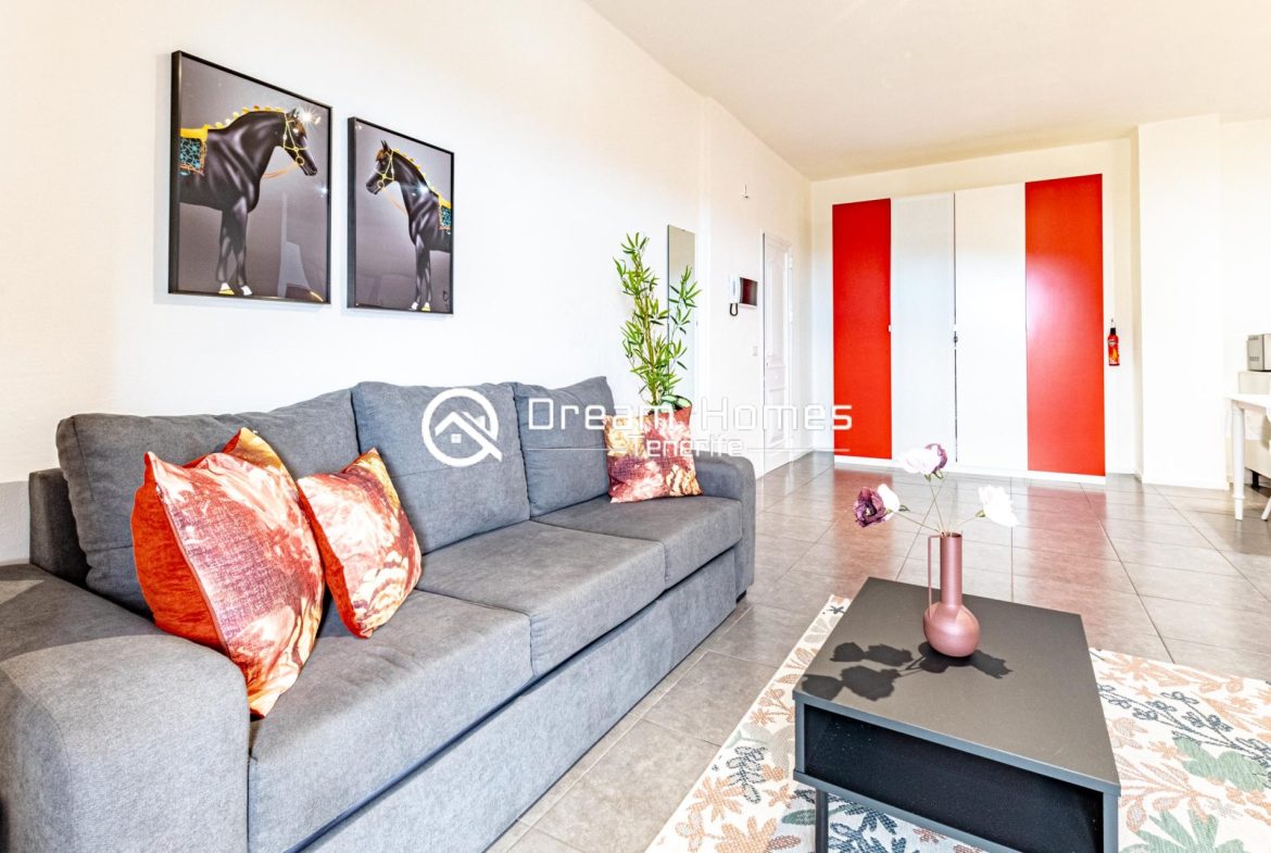 Modern and Charming One Bedroom Apartment in Adeje Living Room Real Estate Dream Homes Tenerife