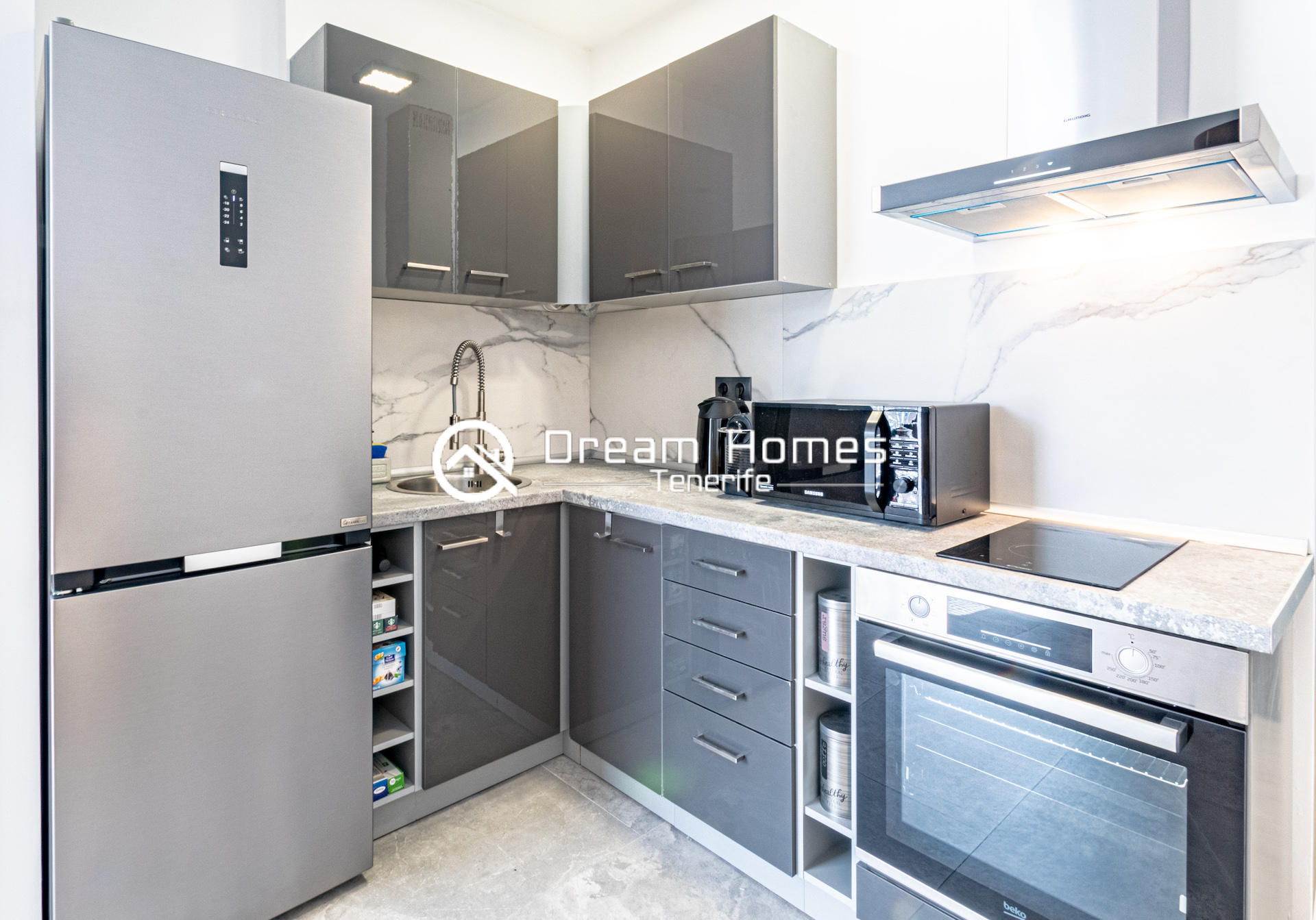 Charming Rayco One Bedroom Apartment in Puerto de Santiago Kitchen Real Estate Dream Homes Tenerife