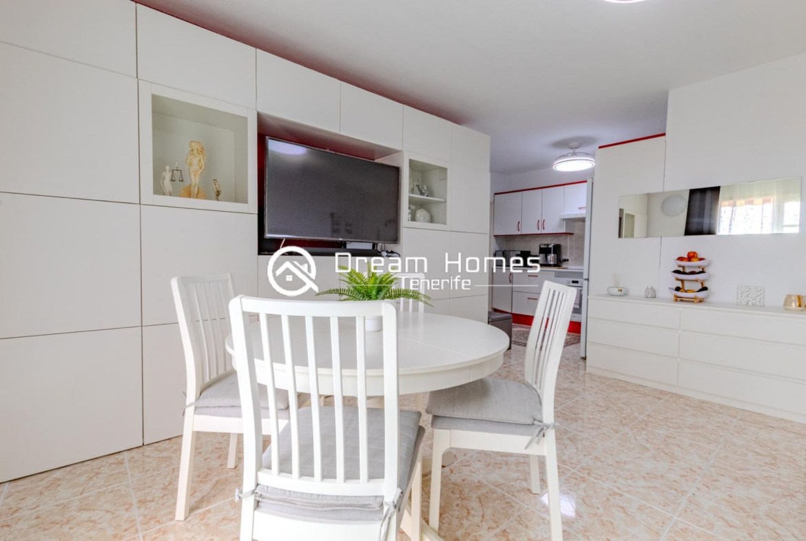Cozy 1-Bed Penthouse with a View Dining Area Real Estate Dream Homes Tenerife