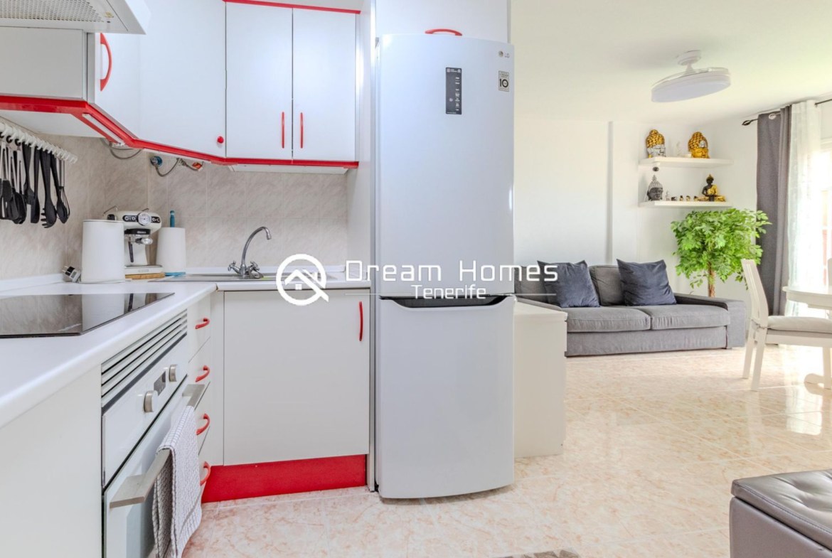 Cozy 1-Bed Penthouse with a View Kitchen Real Estate Dream Homes Tenerife