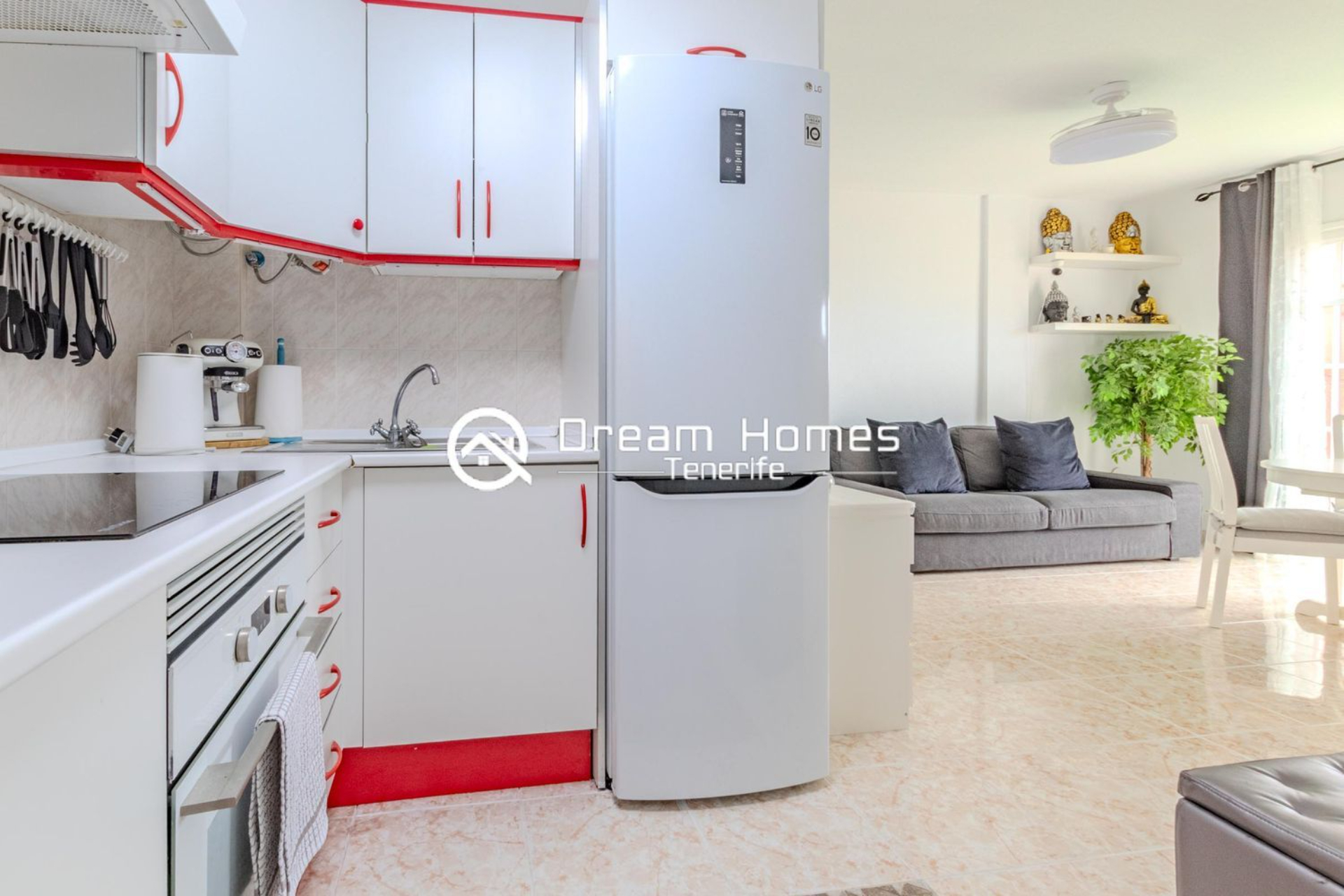 Cozy 1-Bed Penthouse with a View Kitchen Real Estate Dream Homes Tenerife