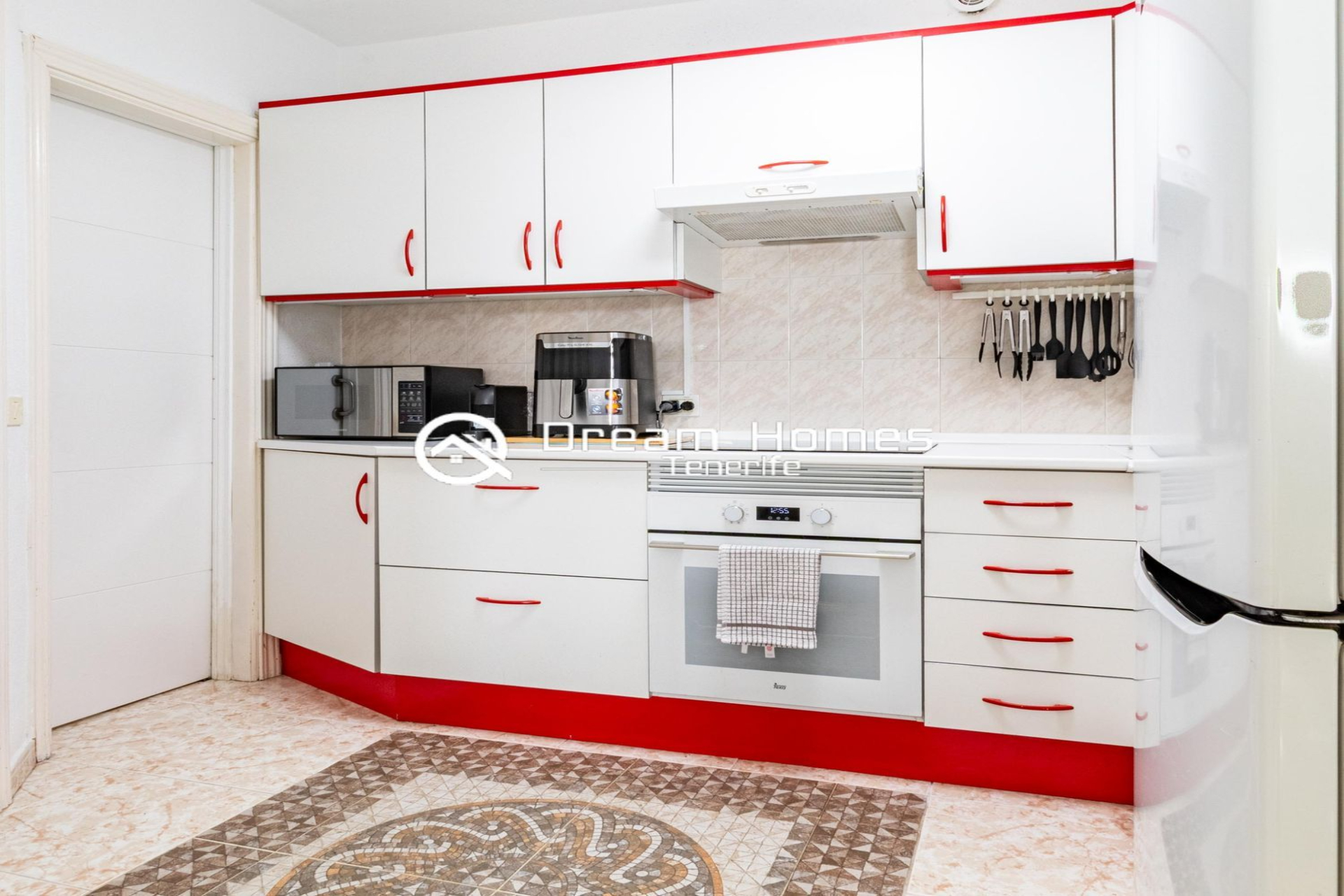 Cozy 1-Bed Penthouse with a View Kitchen Real Estate Dream Homes Tenerife