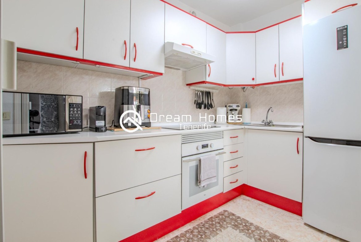 Cozy 1-Bed Penthouse with a View Kitchen Real Estate Dream Homes Tenerife