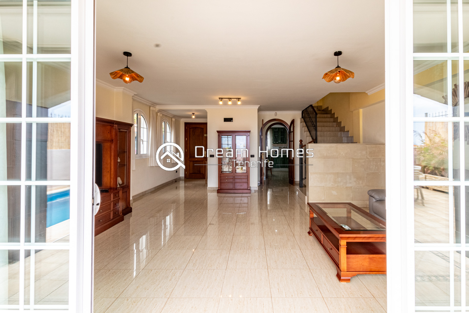 Villa Mirador del Atlantico With Heated Pool Living Room Real Estate Dream Homes Tenerife