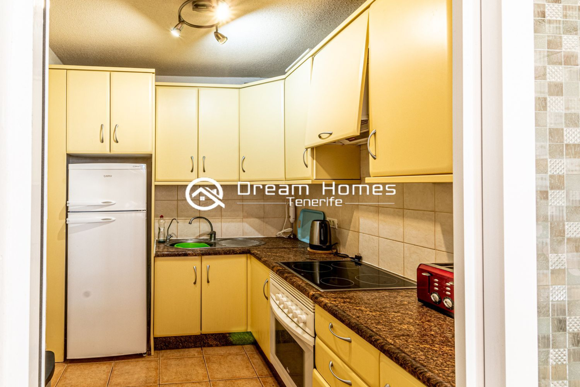 Sunny 2-Bedroom Apartment Kitchen Real Estate Dream Homes Tenerife