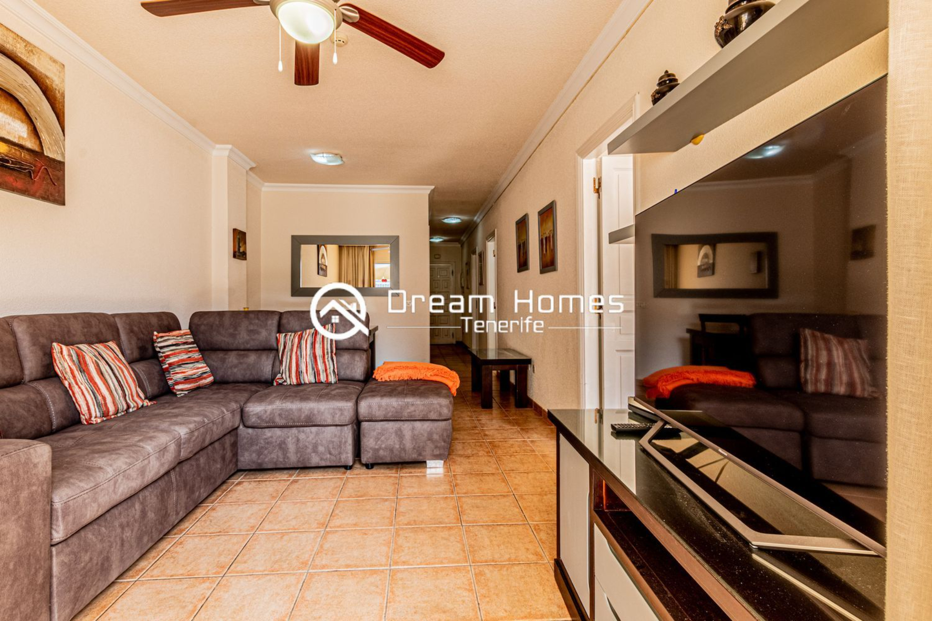 Sunny 2-Bedroom Apartment Living Room Real Estate Dream Homes Tenerife