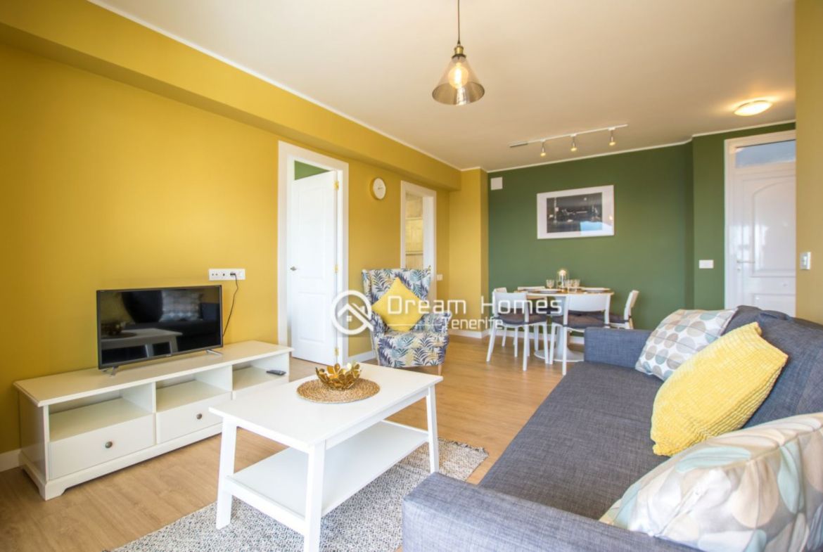 Delightful 2-Bedroom Apartment Living Room Real Estate Dream Homes Tenerife