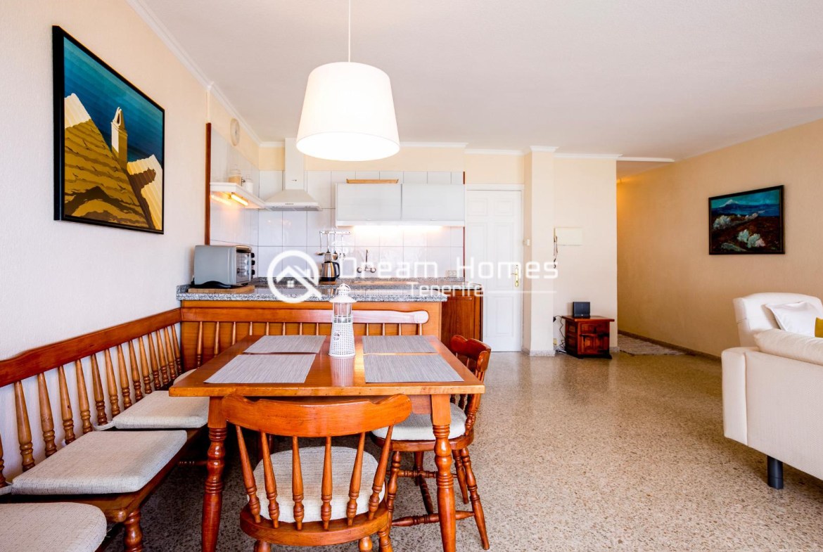 Stunning View 2 Bed Family Apartment Dining Area Real Estate Dream Homes Tenerife