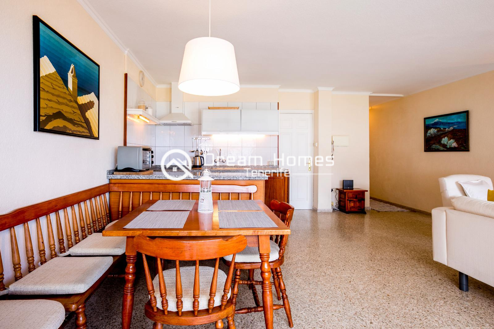 Stunning View 2 Bed Family Apartment Dining Area Real Estate Dream Homes Tenerife