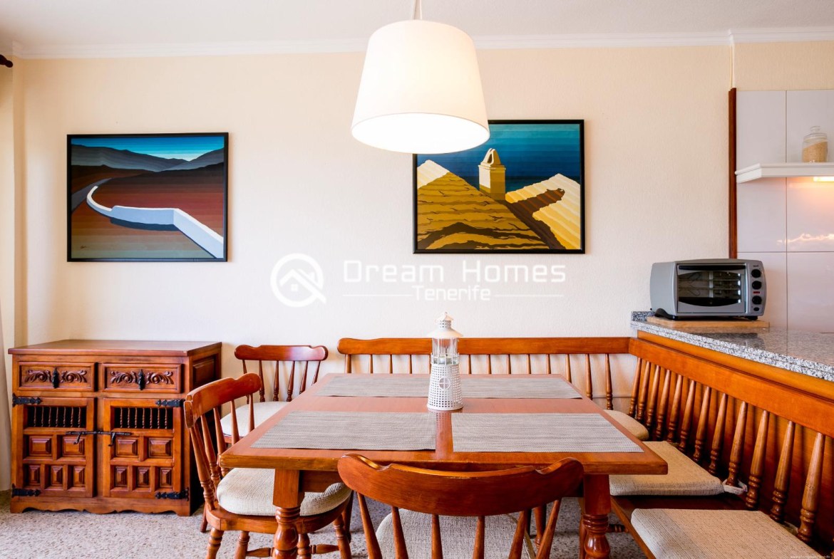 Stunning View 2 Bed Family Apartment Dining Area Real Estate Dream Homes Tenerife