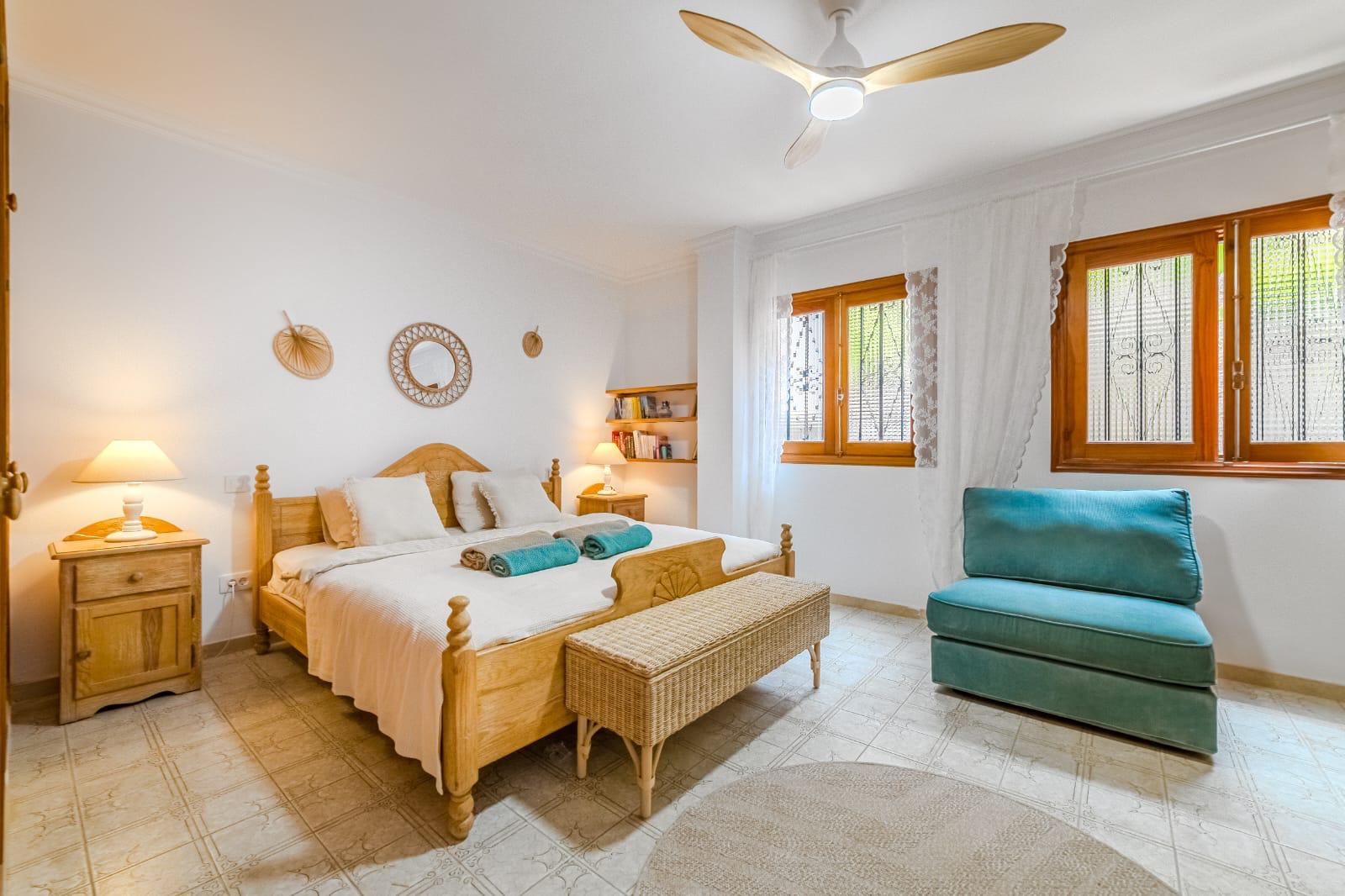 For Holiday Rent Two Bedroom Apartment Ocean View Terrace Swimming Pool Puerto de Santiago Los Gigantes 46 Sunset Dreams by Dream Homes Tenerife Bedroom Real Estate Dream Homes Tenerife
