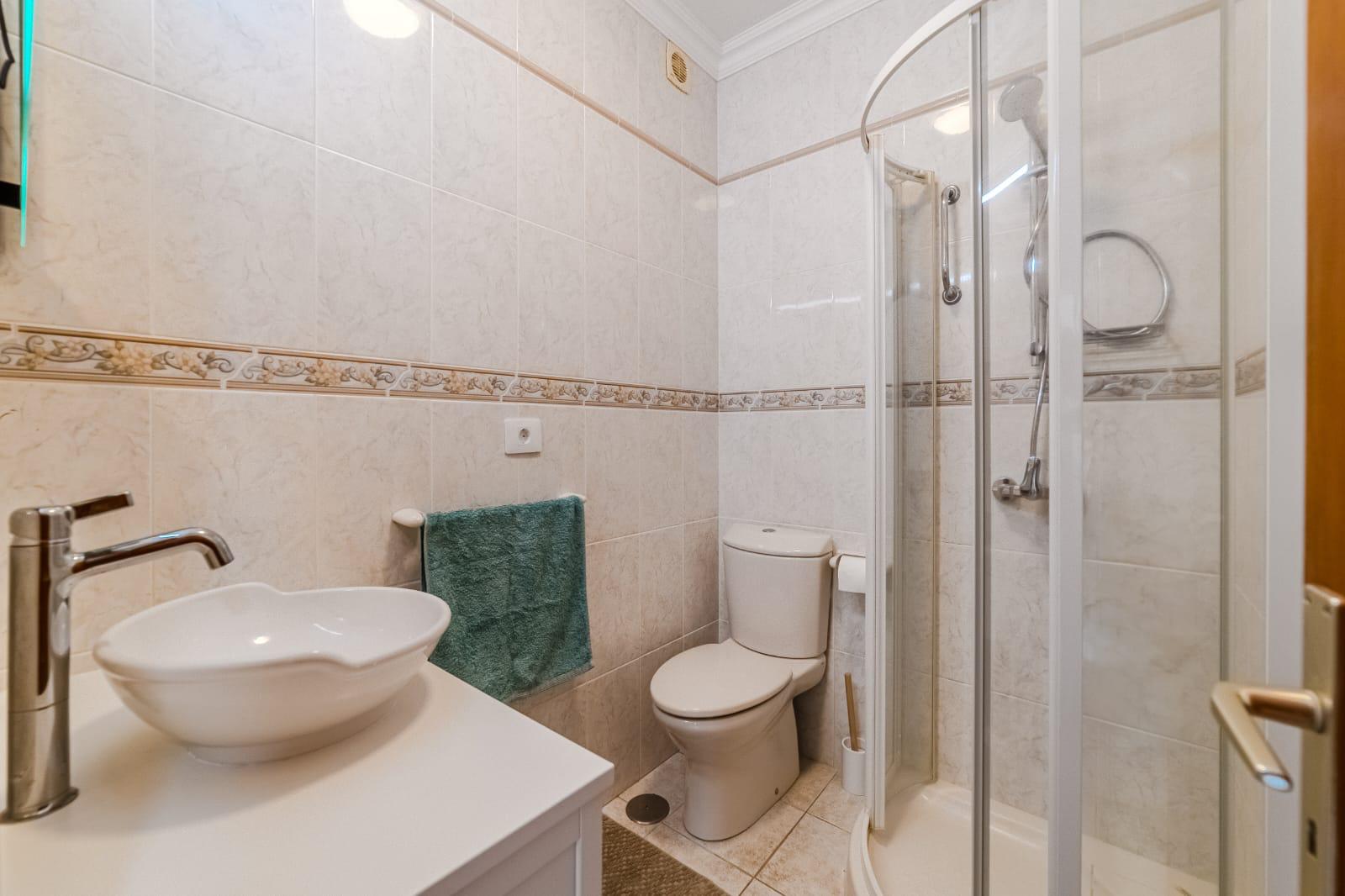 For Holiday Rent Two Bedroom Apartment Ocean View Terrace Swimming Pool Puerto de Santiago Los Gigantes 50 Sunset Dreams by Dream Homes Tenerife Bathroom Real Estate Dream Homes Tenerife