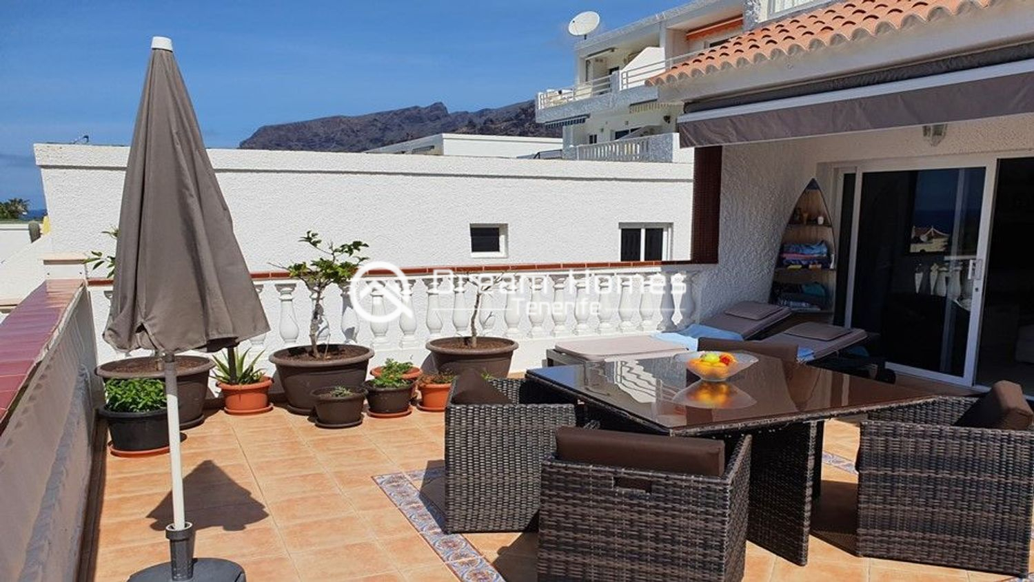 South-Facing Apartment with Sea Views Ocean View Terrace (7) South-Facing Apartment with Sea Views Terrace Real Estate Dream Homes Tenerife