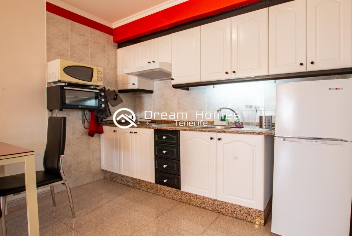 Breathtaking 1-Bedroom Apartment in Los Gigantes Kitchen Real Estate Dream Homes Tenerife