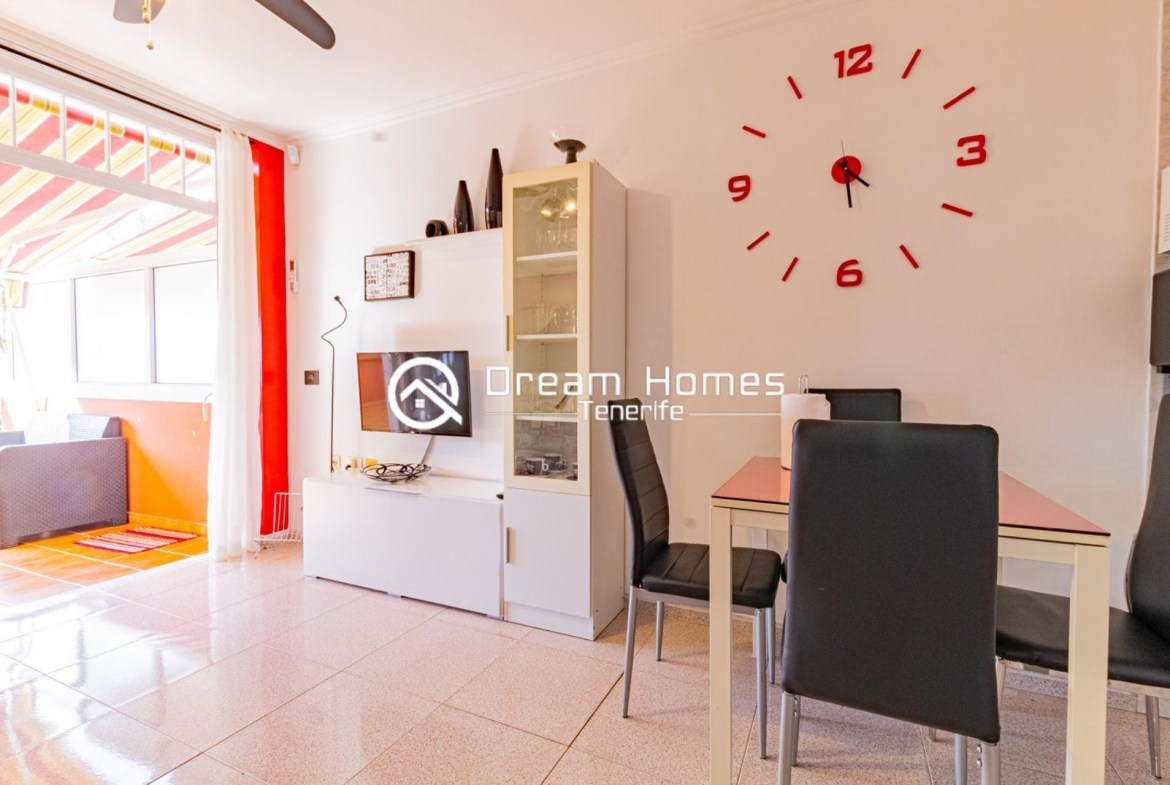 Breathtaking 1-Bedroom Apartment in Los Gigantes Living Room Real Estate Dream Homes Tenerife