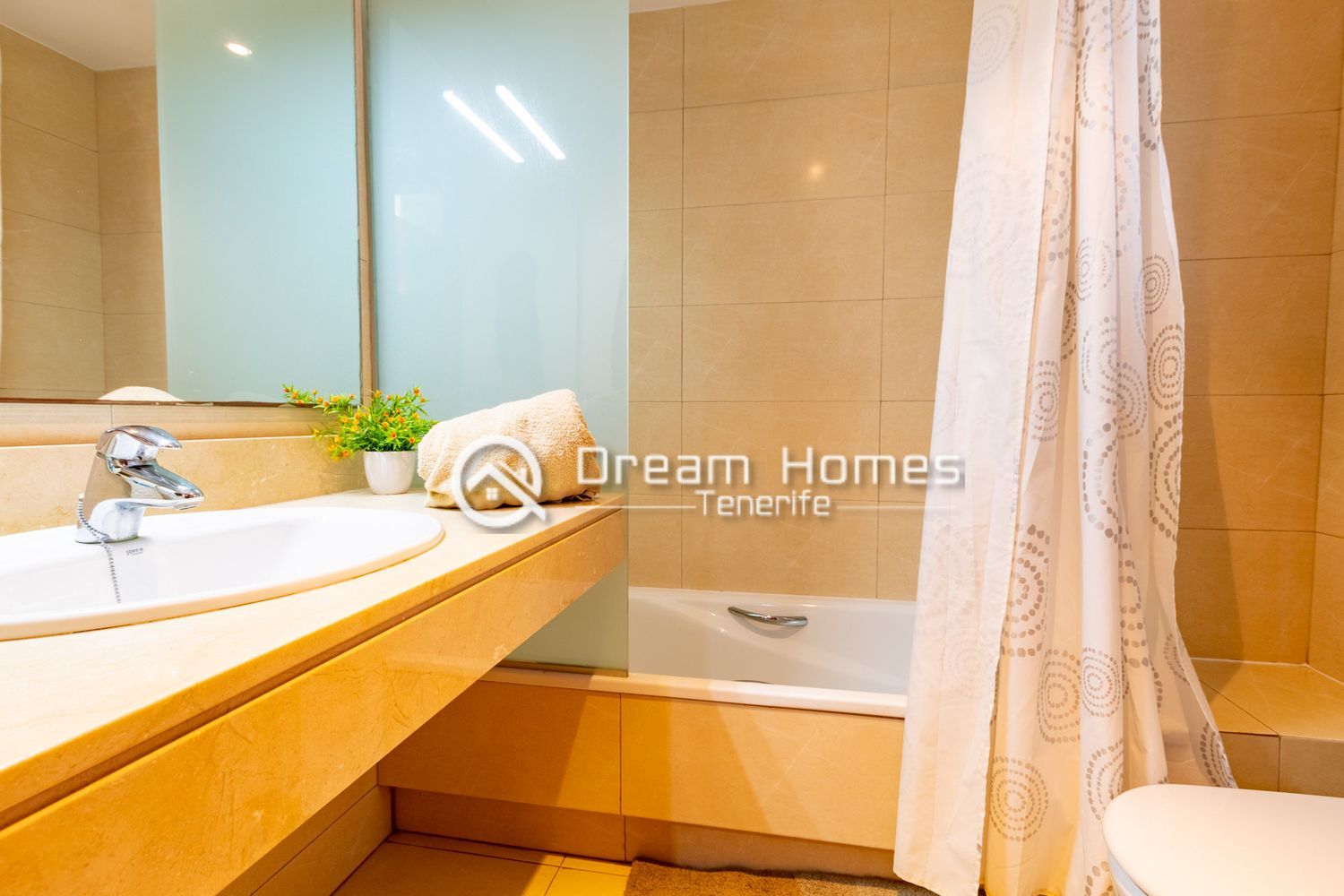 Cozy and Spacious 1BR Apartment Bathroom Real Estate Dream Homes Tenerife