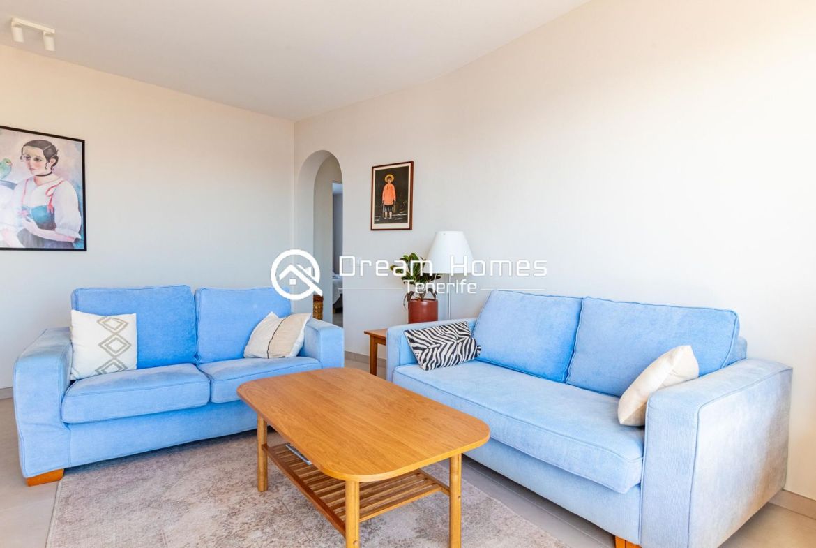 Elegant Penthouse with Sea Views Living Room Real Estate Dream Homes Tenerife