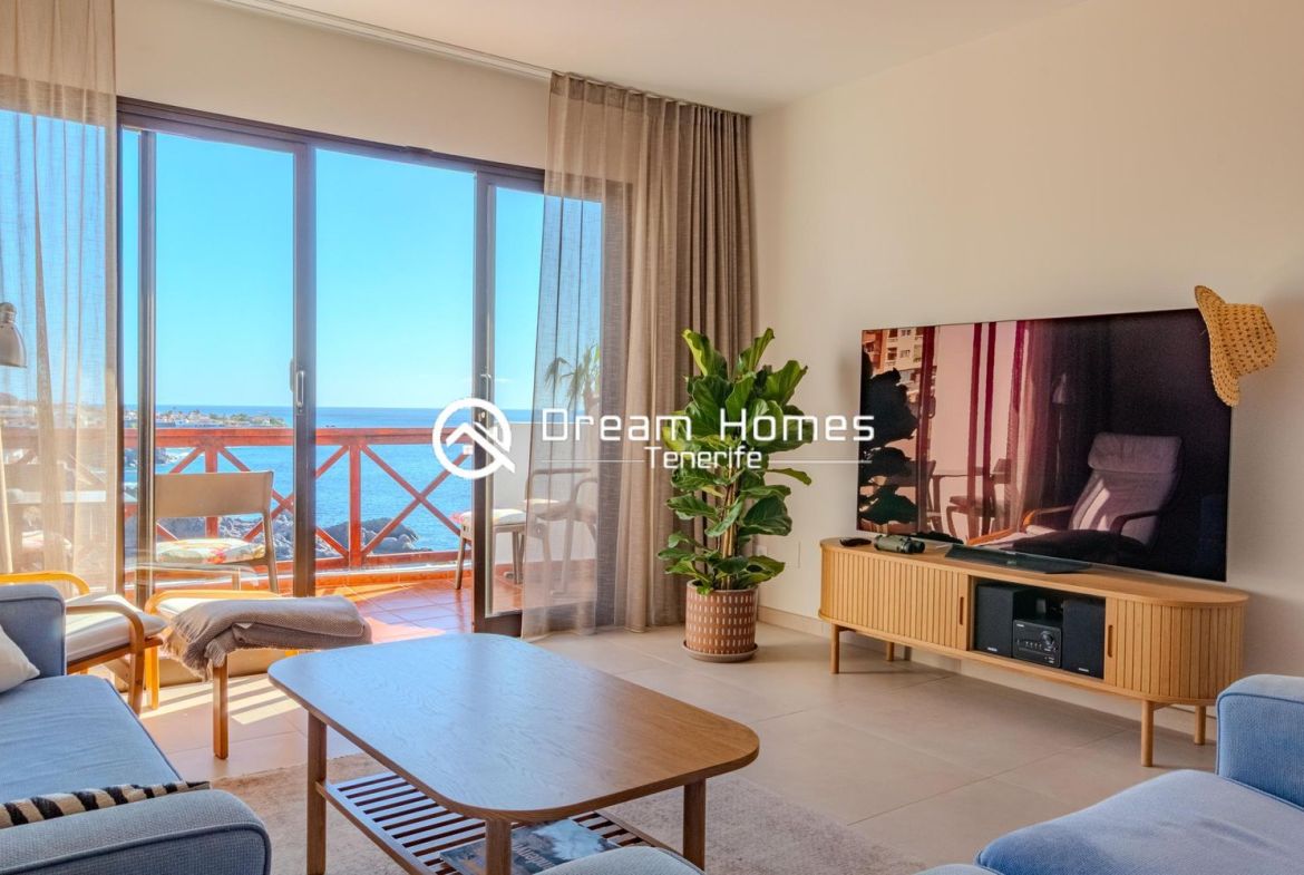 Elegant Penthouse with Sea Views Living Room Real Estate Dream Homes Tenerife