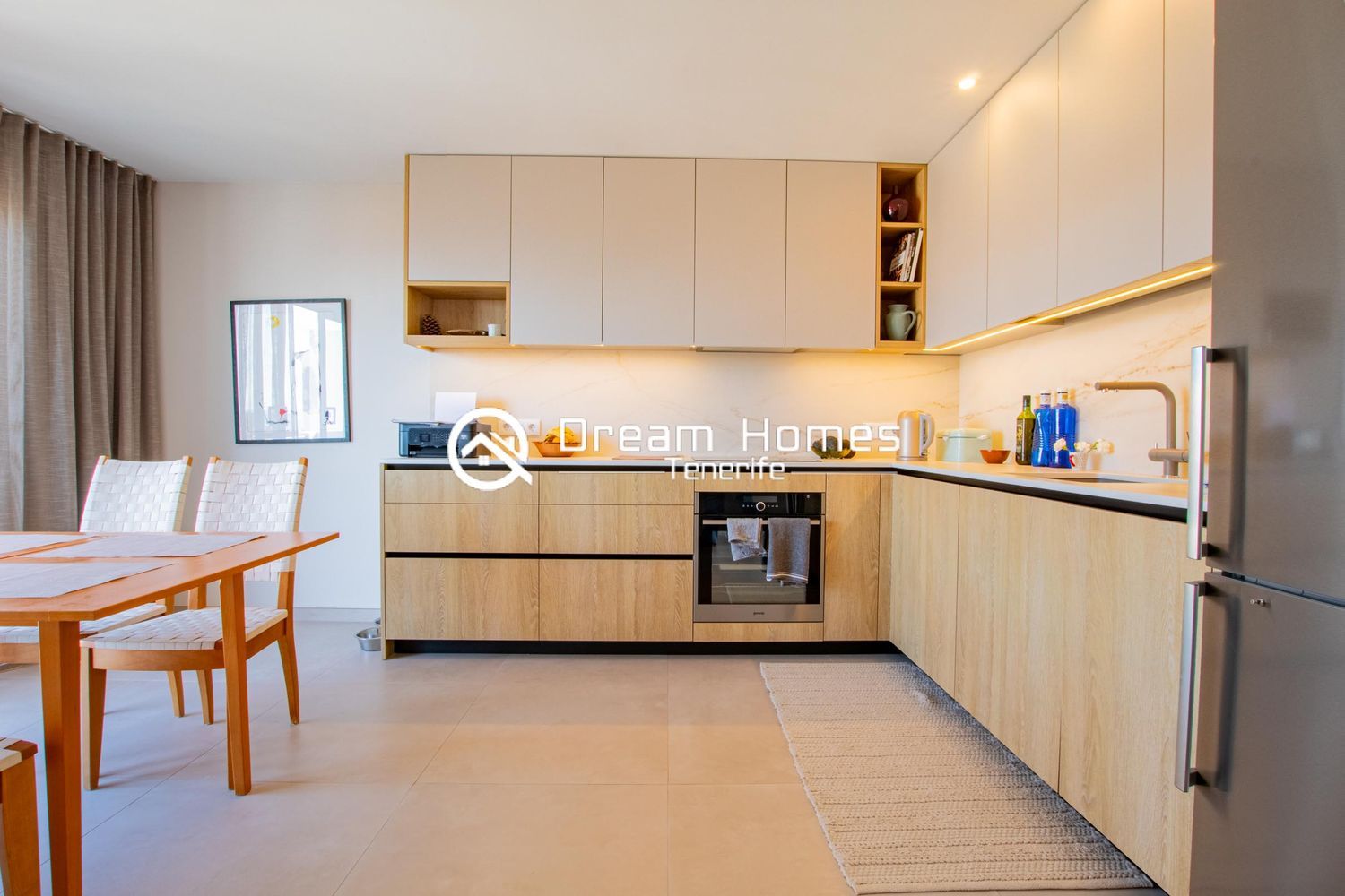 Elegant Penthouse with Sea Views Kitchen Real Estate Dream Homes Tenerife