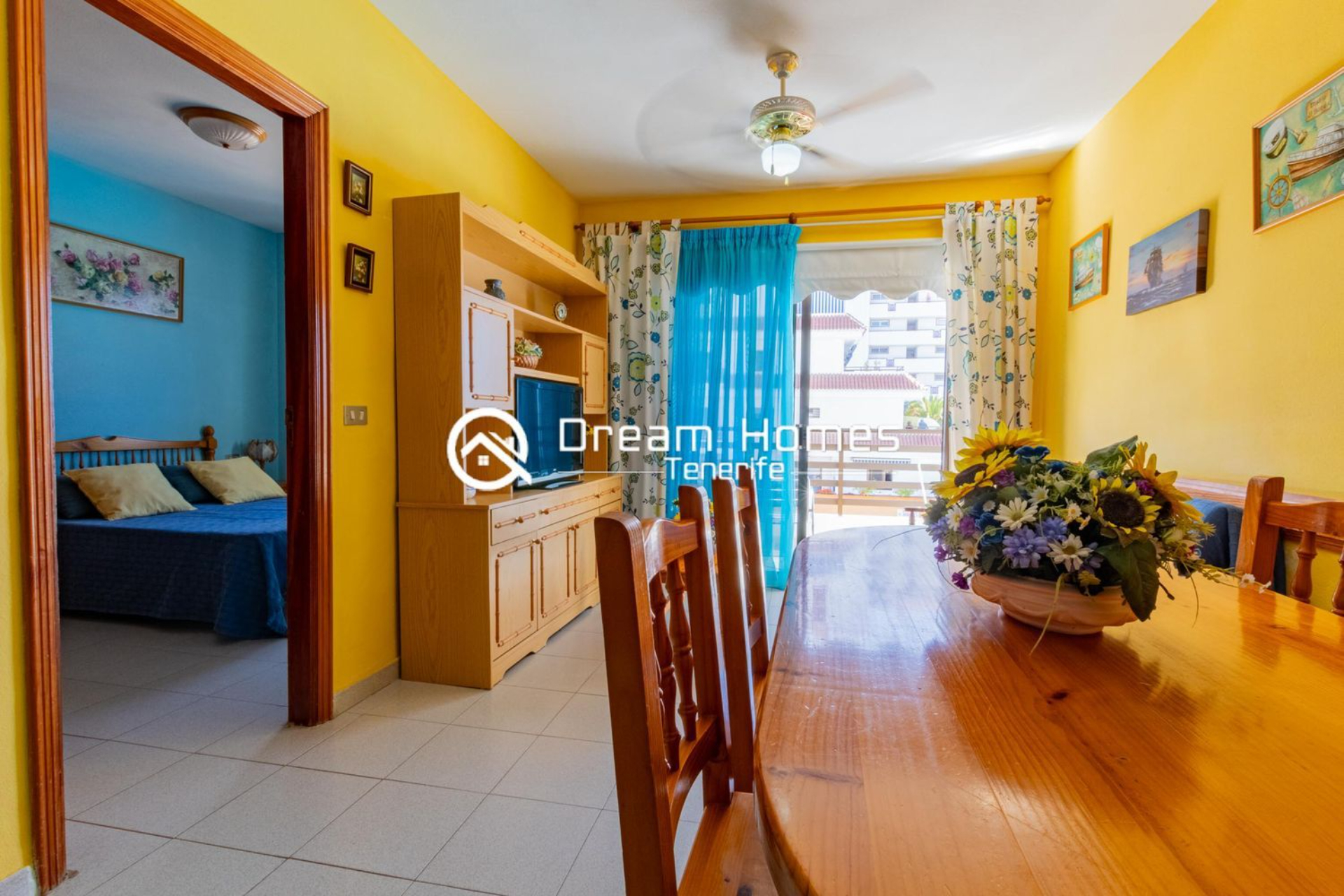 Fully Furnished 2BR Apartment Living Room Real Estate Dream Homes Tenerife