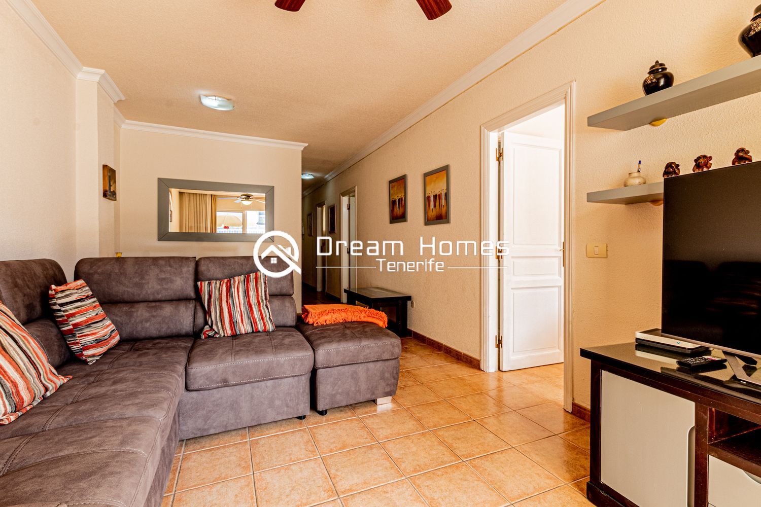 Sun-Filled 2BR Apartment Living Room Real Estate Dream Homes Tenerife